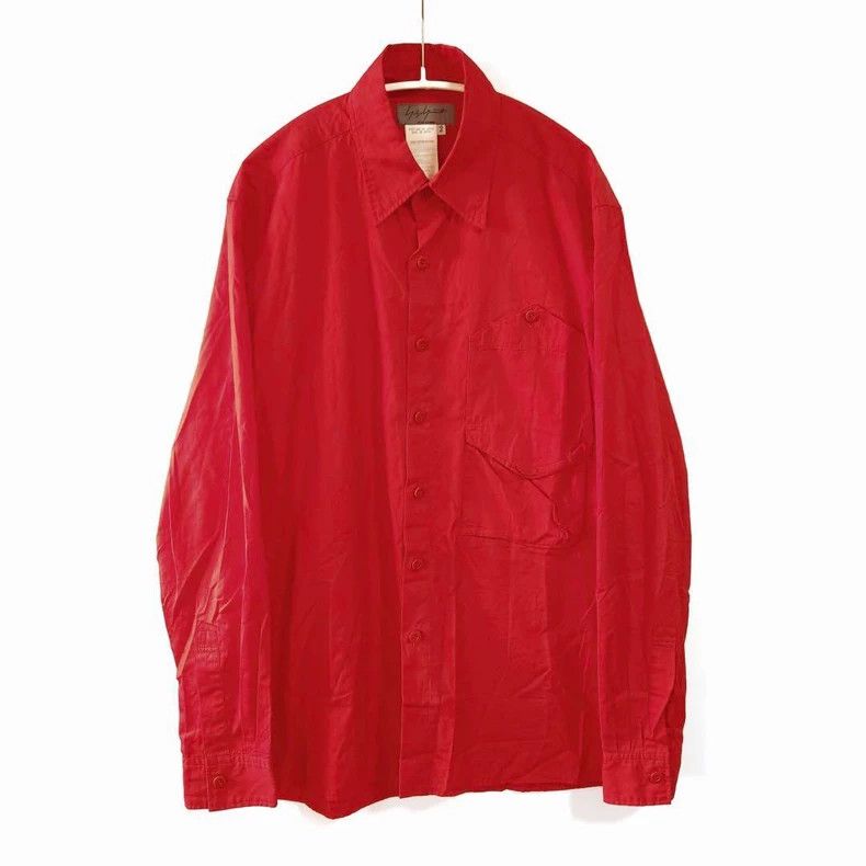 Yohji Yamamoto Yohji Yamamoto 2006AW Red Pocket Shirt Size US M / EU 48-50 / 2 - 1 Thumbnail