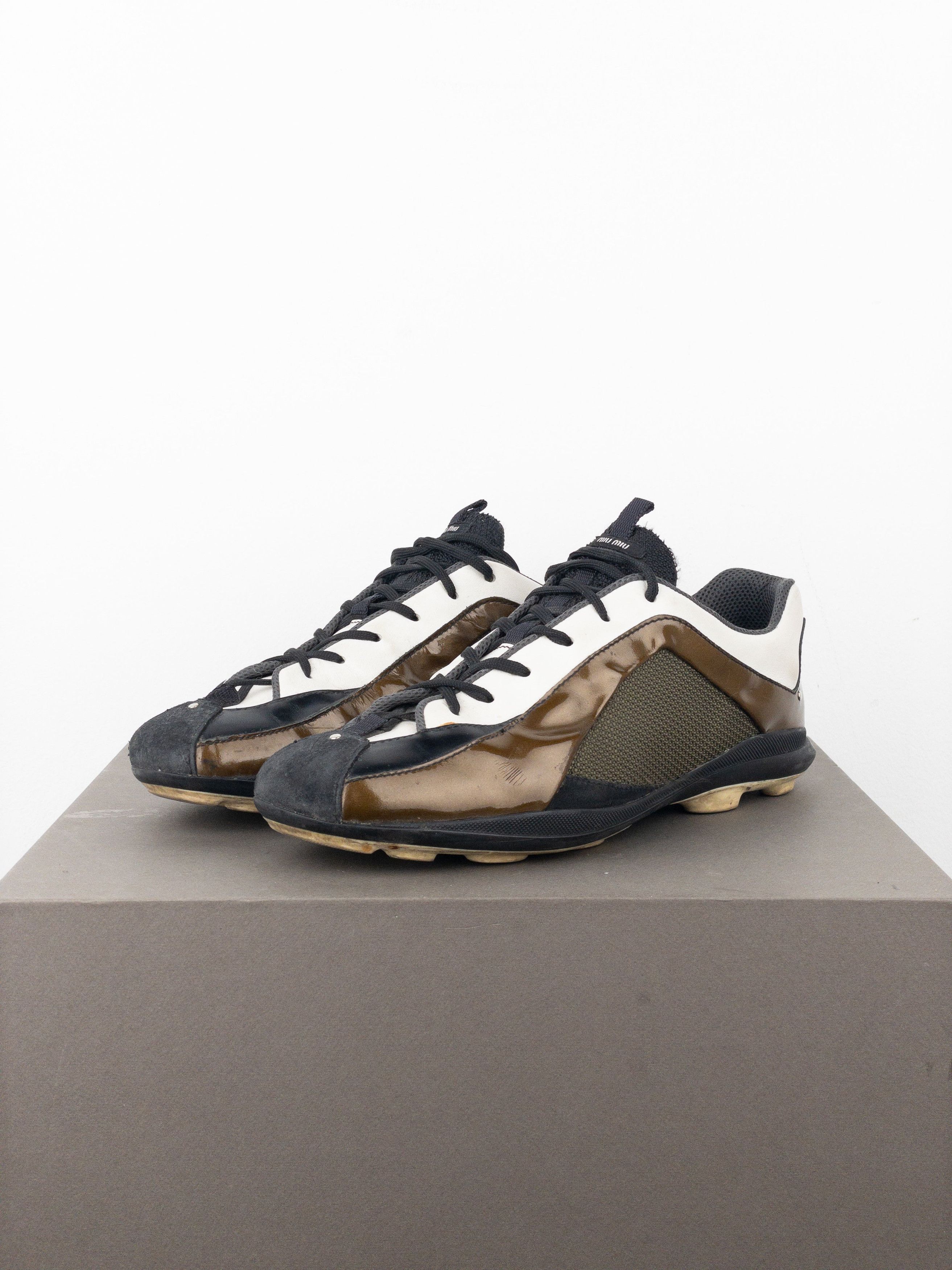 Miu Miu AW04 Sample Hybrid Sports Spike-Sole Cleat Sneakers Size US 9 / EU 42 - 1 Thumbnail