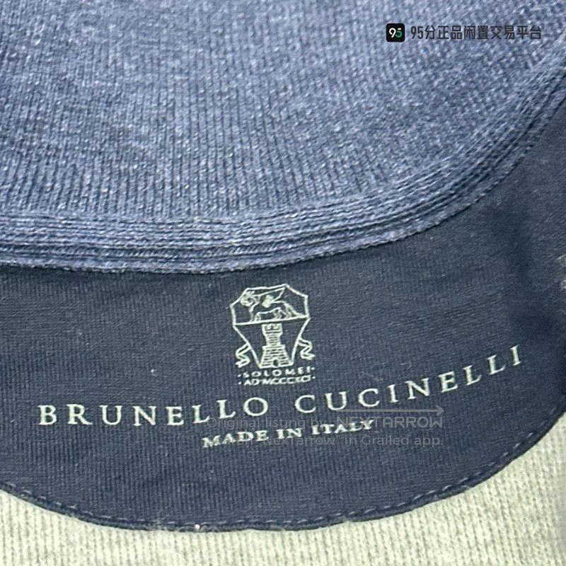 Brunello Cucinelli Brunello Cucinelli FW23 Logo Embroidered Knit Sweater. Size US M / EU 48-50 / 2 - 5 Thumbnail