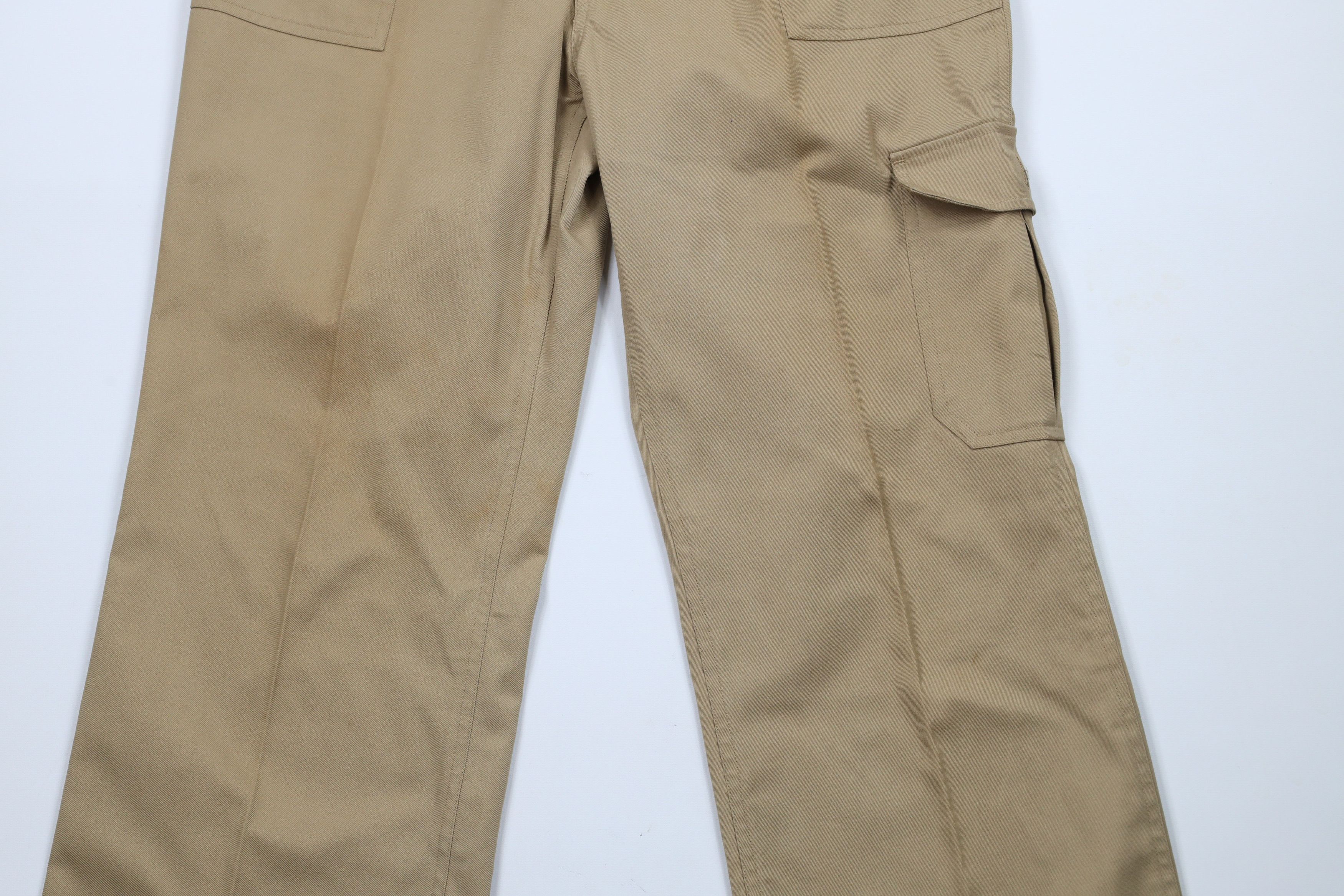 Vintage Vintage 70s Streetwear Wide Leg Bell Bottoms Pants Beige Size US 34 / EU 50 - 3 Thumbnail