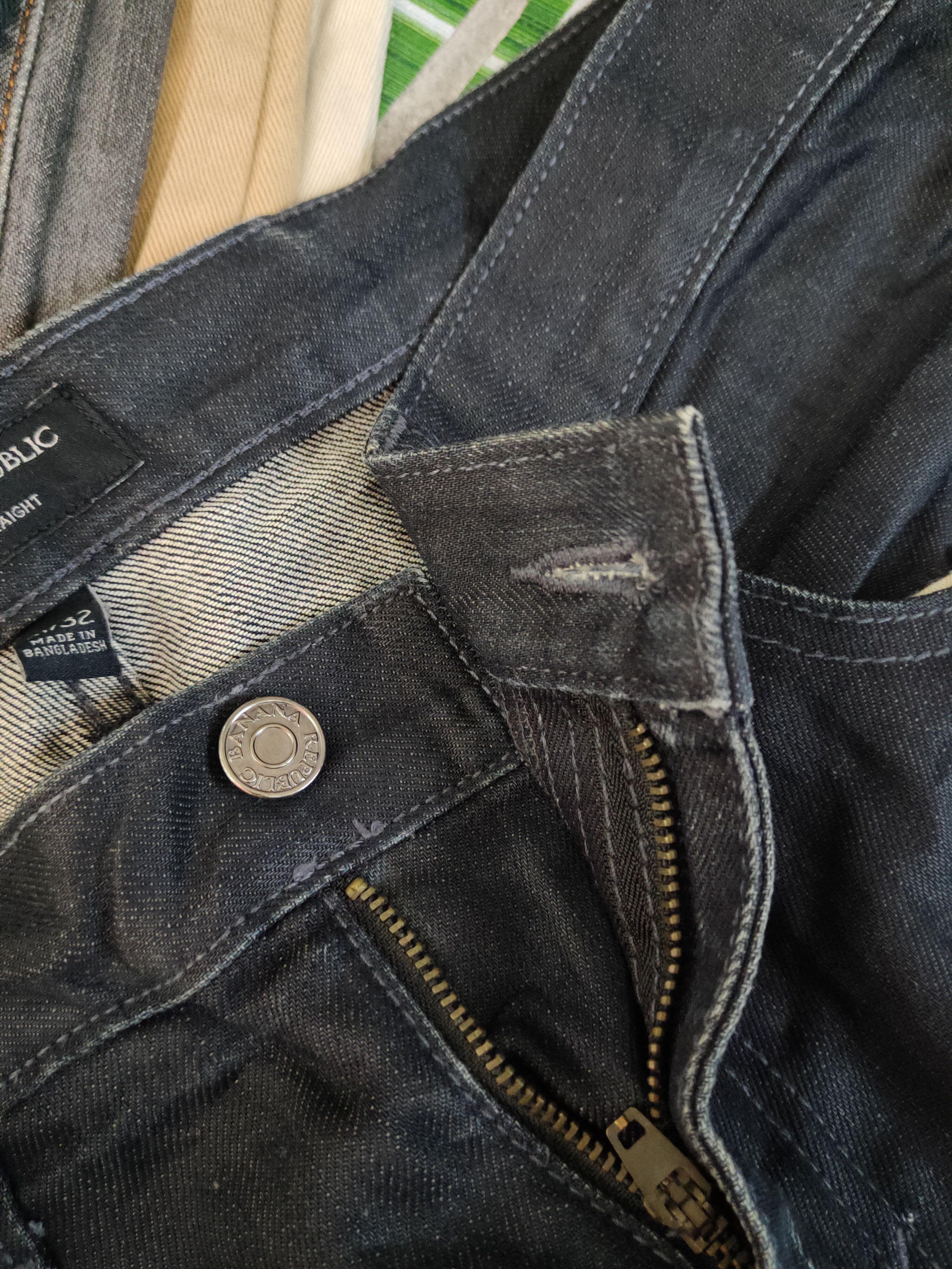 Japanese Brand Nylaus Black Faded Distressed Ripped Jeans #S2314 Size US 36 / EU 52 - 12 Thumbnail