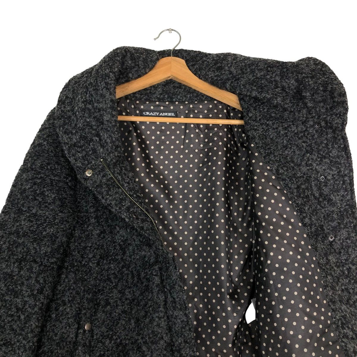 Japanese Brand 🔥CROPPED BIKER JACKET DOUBLE COLLAR CRAZY ANGEL JAPAN Size US S / EU 44-46 / 1 - 12 Thumbnail