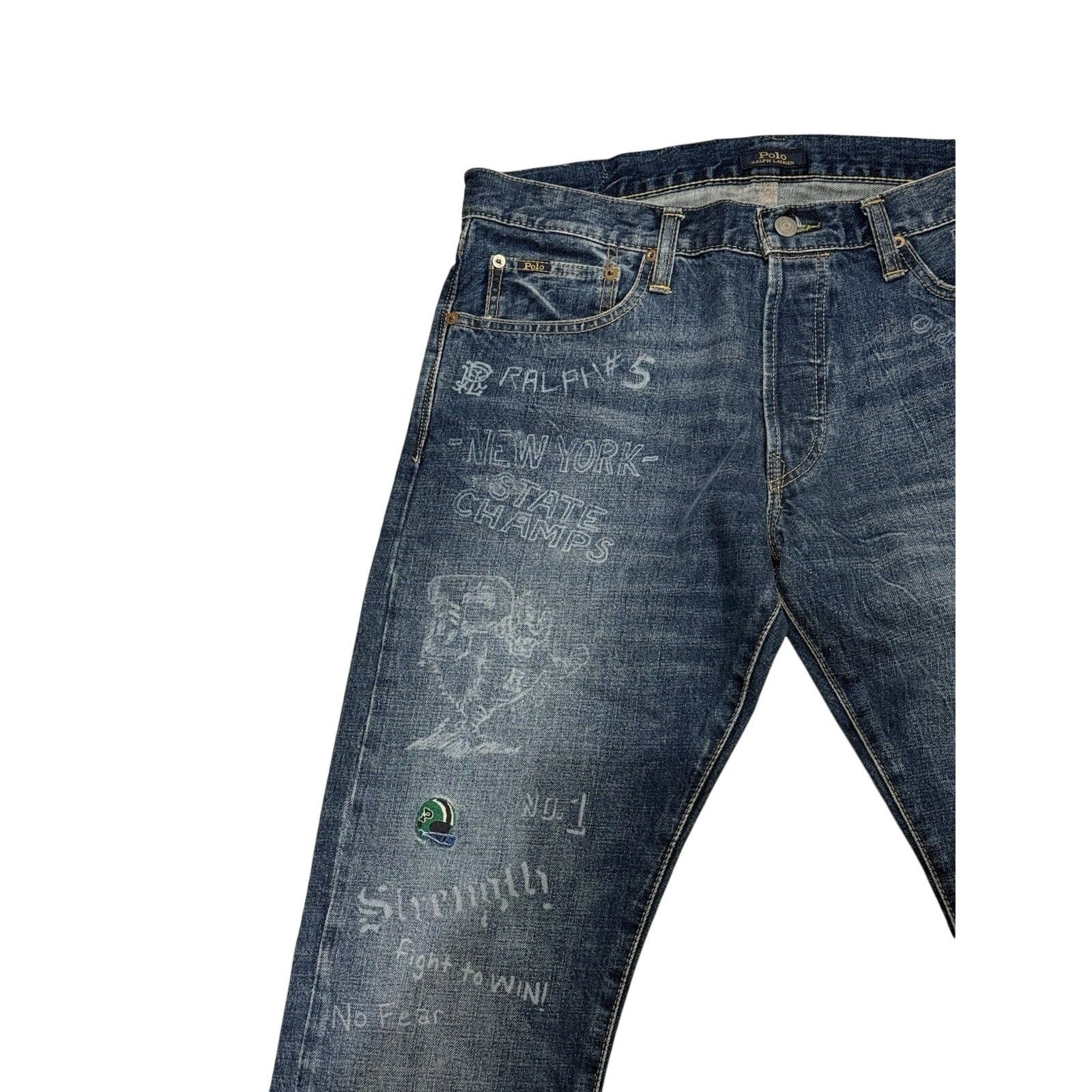 Ralph Lauren Polo Ralph Lauren Varick Slim Straight NY Loyalty Stadium Size US 33 - 3 Thumbnail