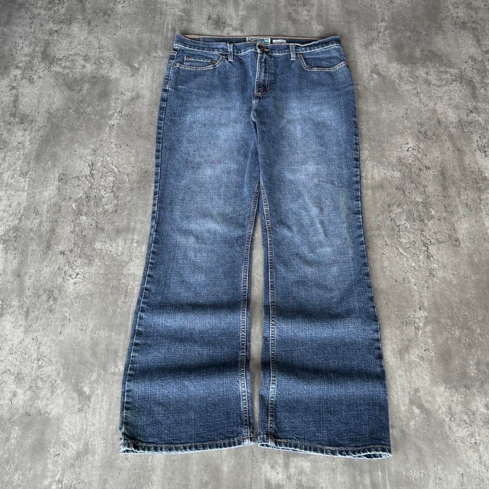 Japanese Brand × Old Navy × Vintage Vintage Y2K Old Navy Baggy Boot Cut Grunge Opium Denim Jeans Size 38" / US 16 / IT 52 - 1 Thumbnail