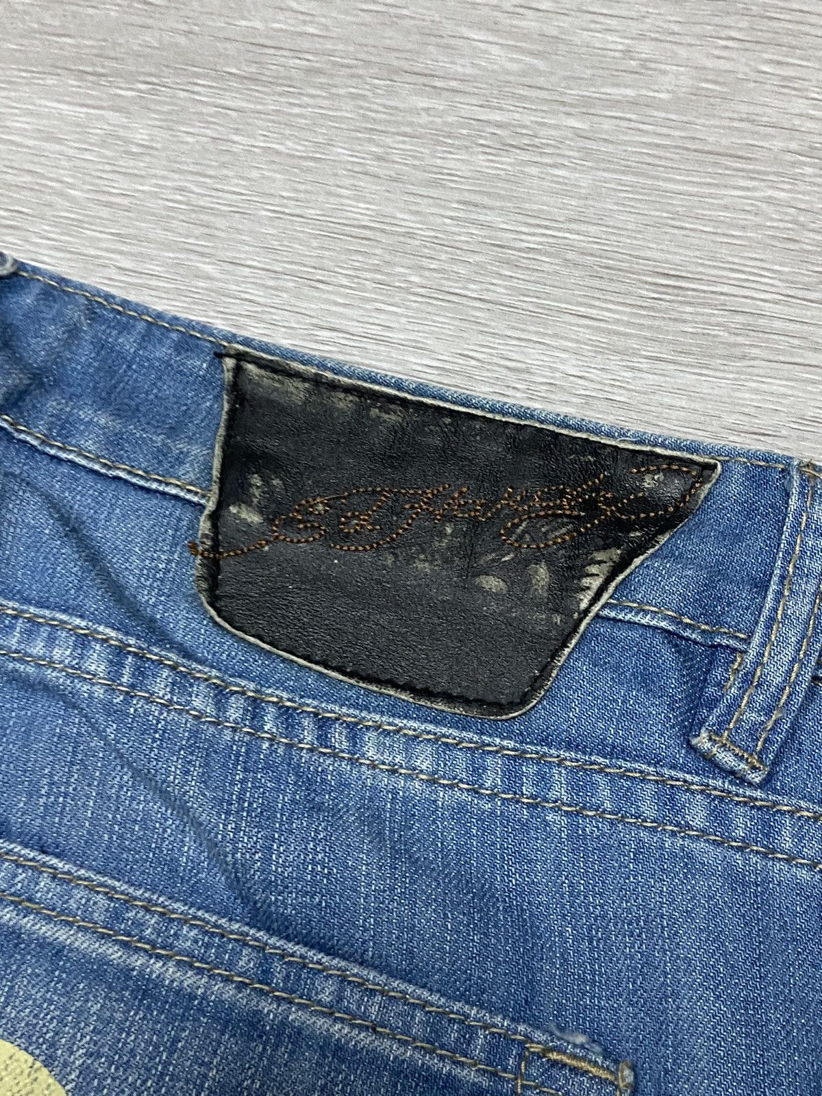 Ed Hardy Ed Hardy big logo vintage denim jeans Size 29" - 10 Thumbnail