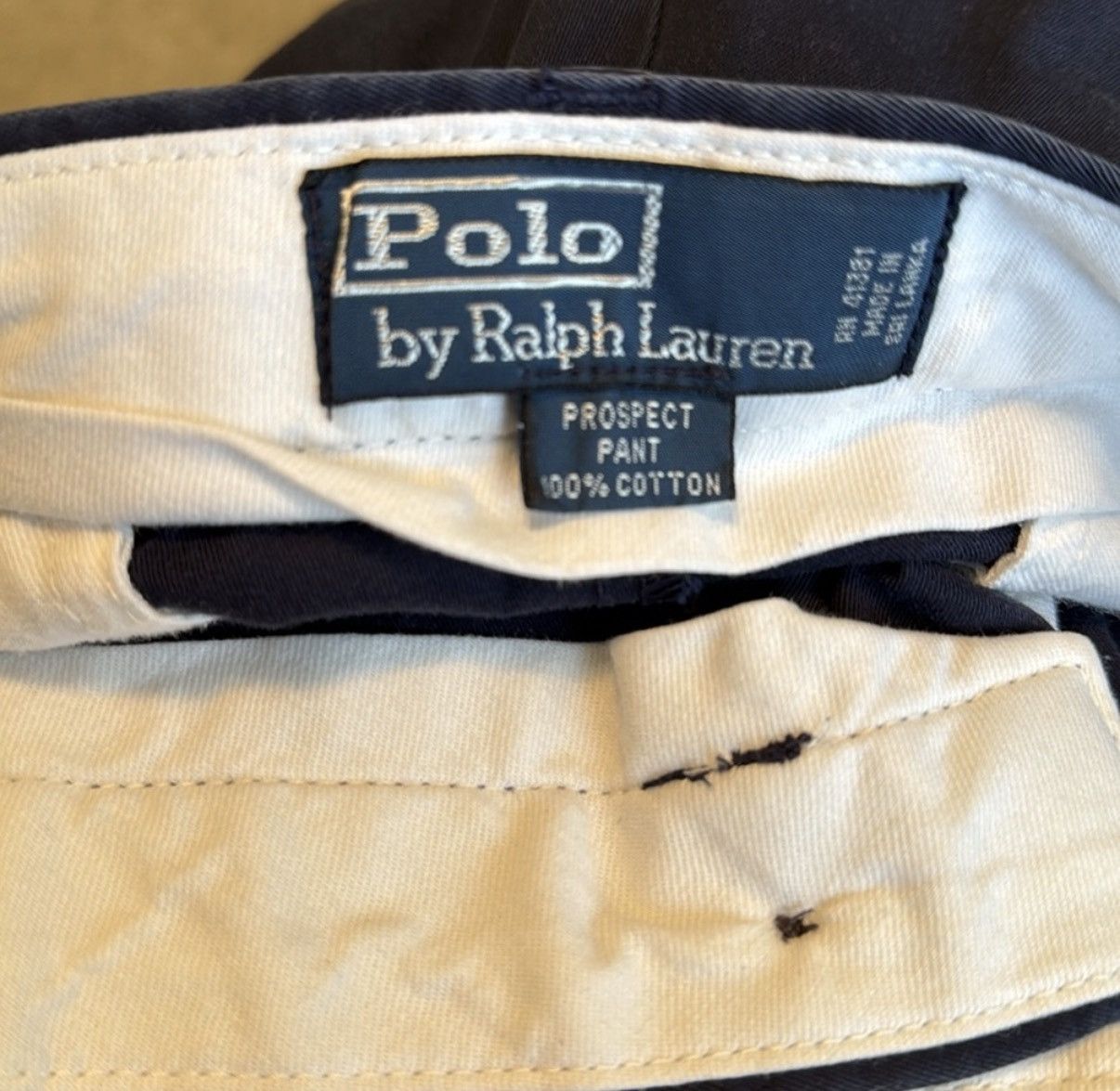 Polo Ralph Lauren Polo Ralph Lauren 100% Cotton Navy Blue Chinos Size US 36 / EU 52 - 6 Thumbnail