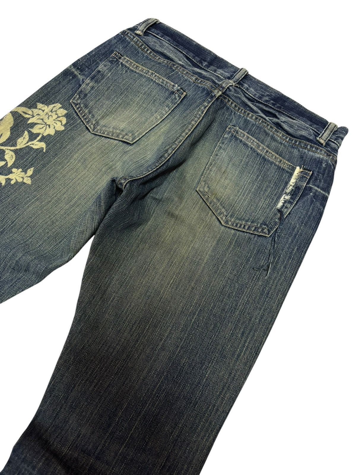 Junya Watanabe Quadro+Phenia Mud Washed Distressed Jeans Size US 30 / EU 46 - 7 Thumbnail
