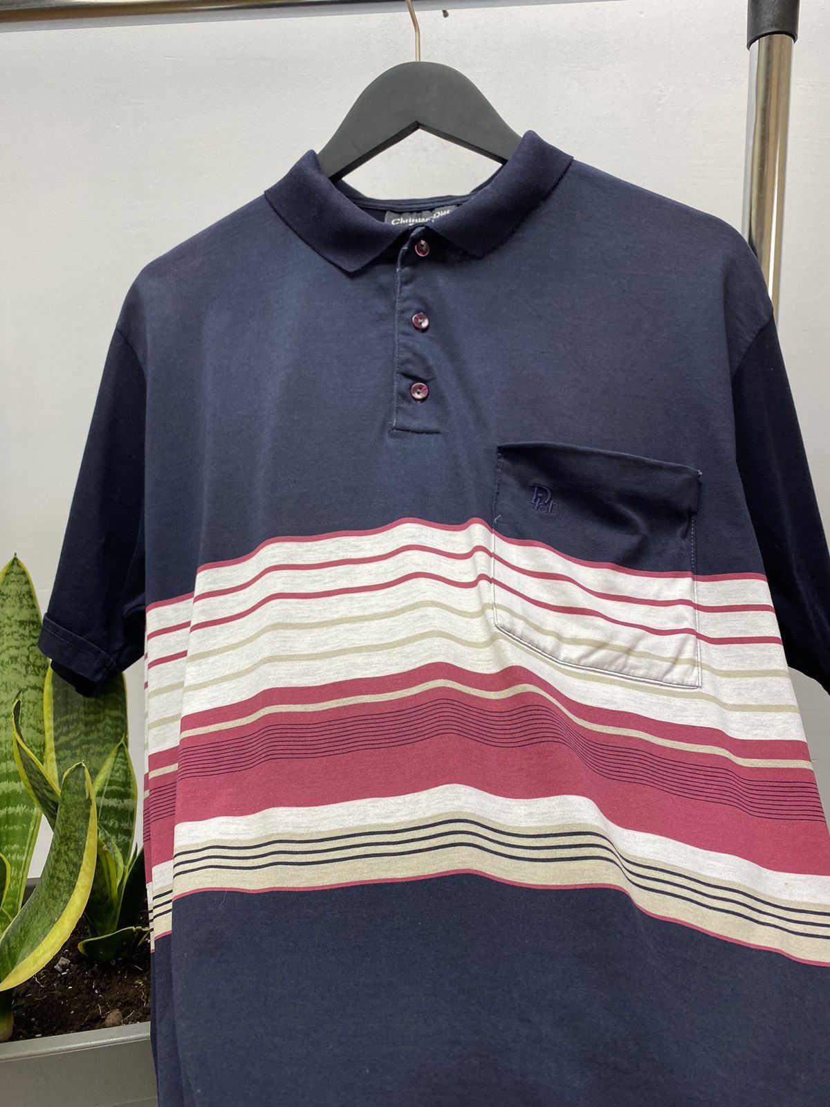 Christian Dior Monsieur Rare Vintage Christian Dior Monsieur Blue Polo T shirt Size US L / EU 52-54 / 3 - 12 Thumbnail
