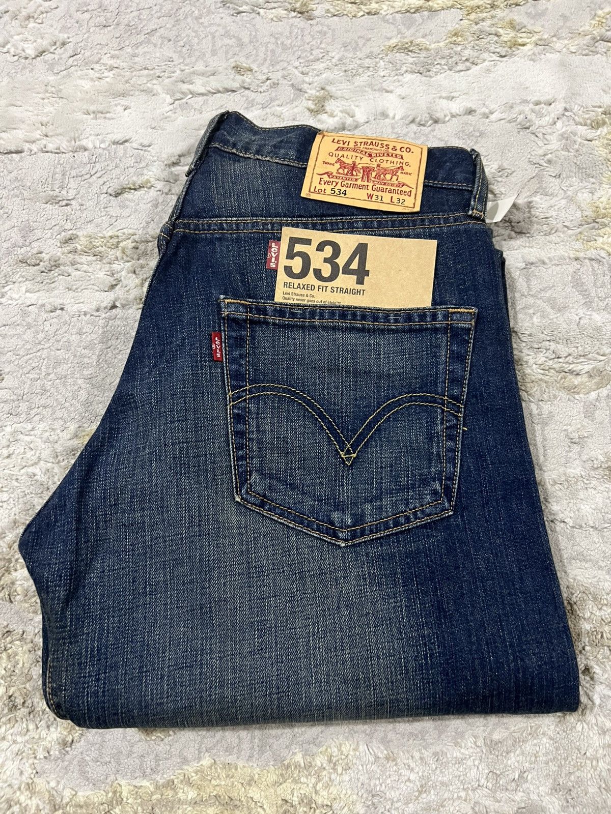 Levi's NWT LEVIS 534 Japan Relaxed Fit Straight Denim Red Tab Jeans Size US 31 - 3 Thumbnail