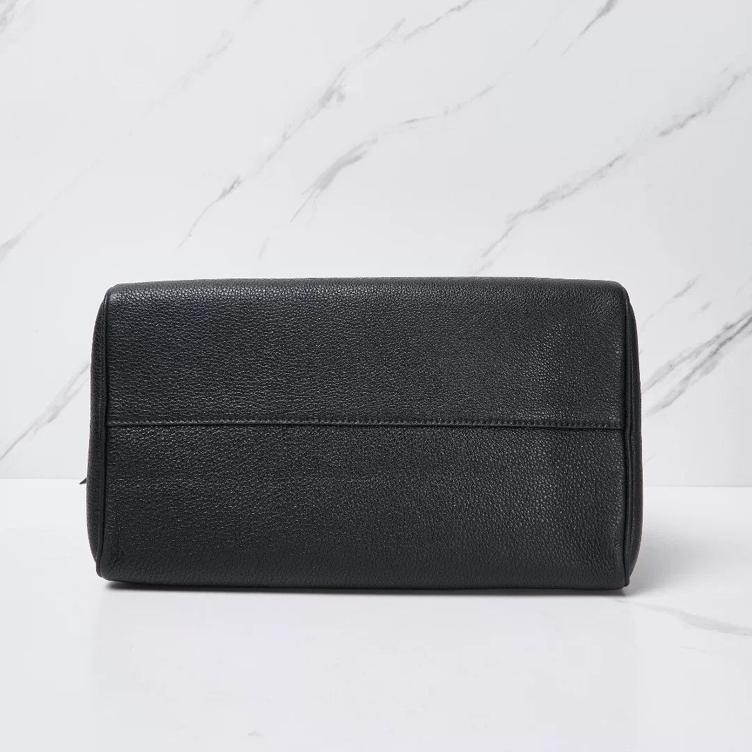 Prada Prada Black Leather Boston Handbag Size ONE SIZE - 7 Thumbnail