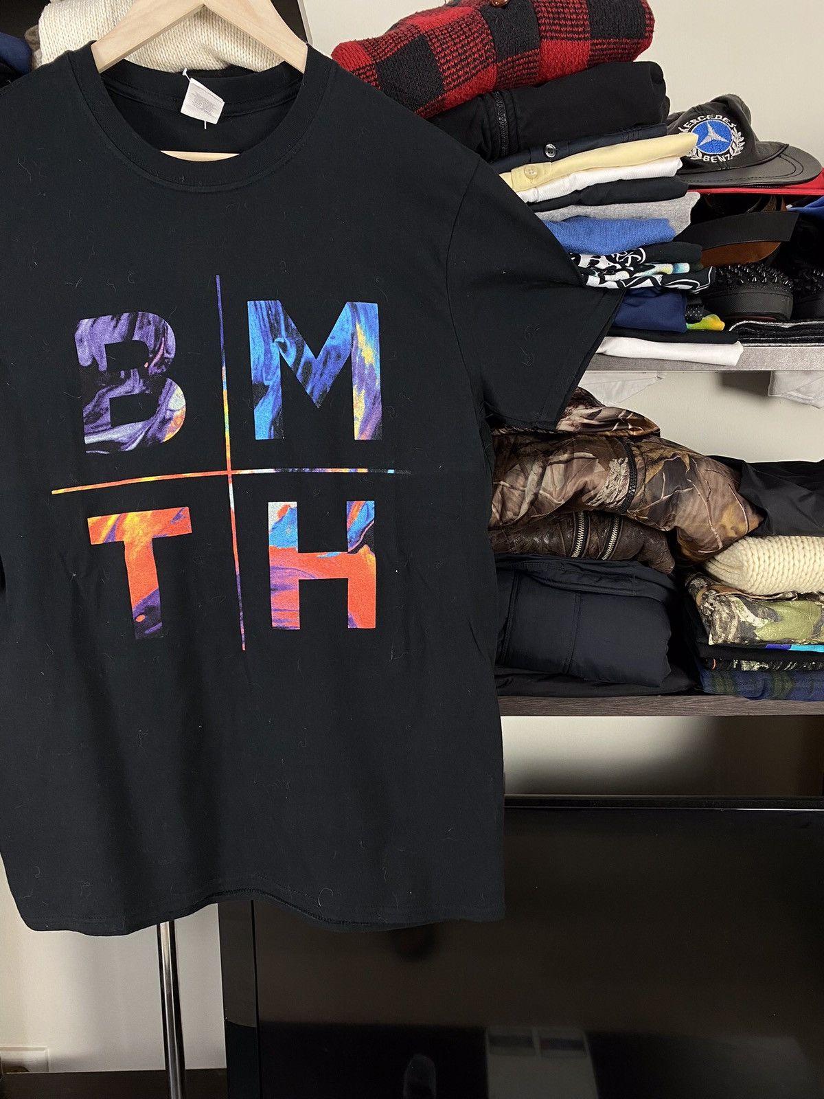 Band Tees × Vintage VTG Bring Me The Horizon 00s Rock Band Tee Size US M / EU 48-50 / 2 - 4 Thumbnail