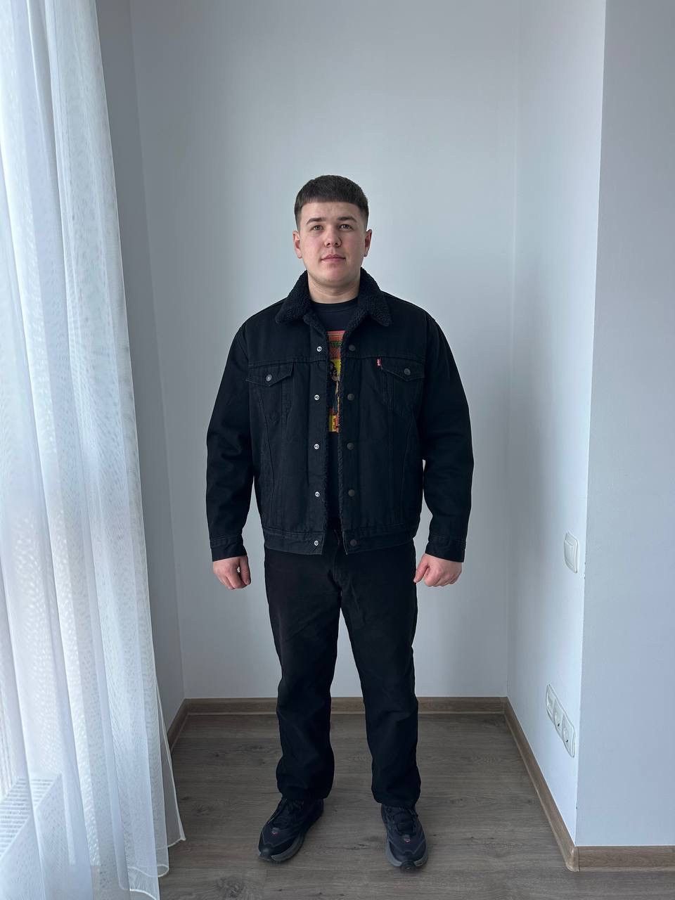 Levi's × Vintage Vintage Levi’s Black Denim Sherpa Jacket Size US L / EU 52-54 / 3 - 1 Thumbnail
