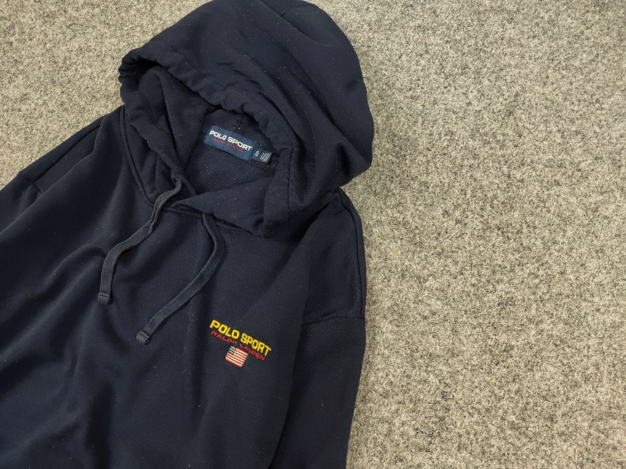 Polo Ralph Lauren Vintage 90's Polo Sport Ralph Lauren logo blue Hoodie Size US XL / EU 56 / 4 - 4 Thumbnail