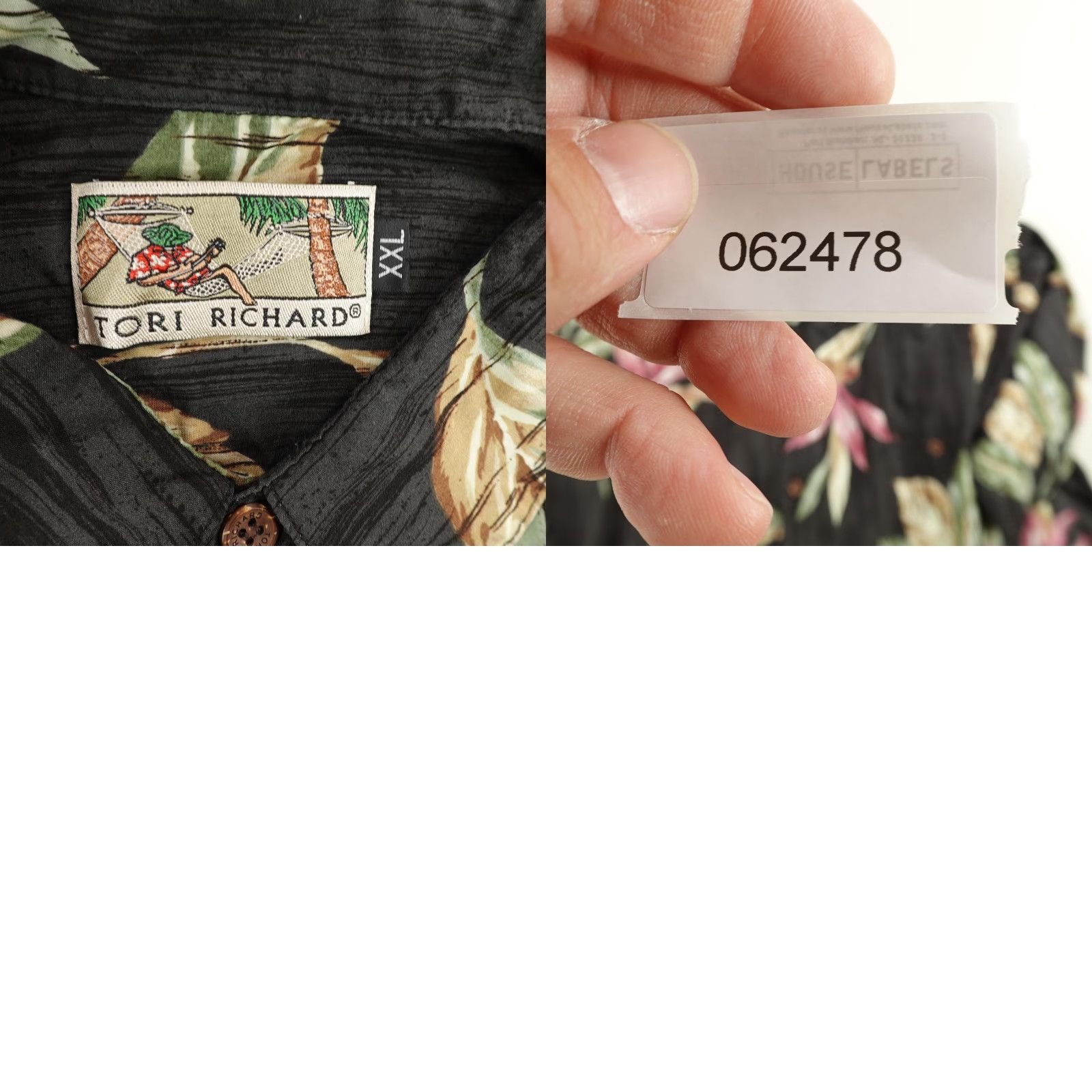 Tori Richard Vintage Tori Richard Hawaiian Shirt Mens 2XL Short Sleeve Button-Up Floral Black Tropical Beach Aloha Casual Size US XXL / EU 58 / 5 - 8 Thumbnail