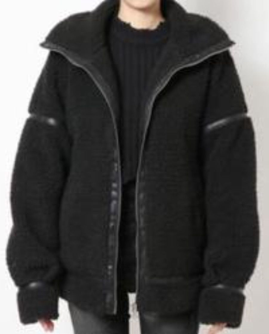 14th Addiction Emoda🇯🇵 High collar Fleece Zippers Jacket leather Lining Size US L / EU 52-54 / 3 - 1 Thumbnail