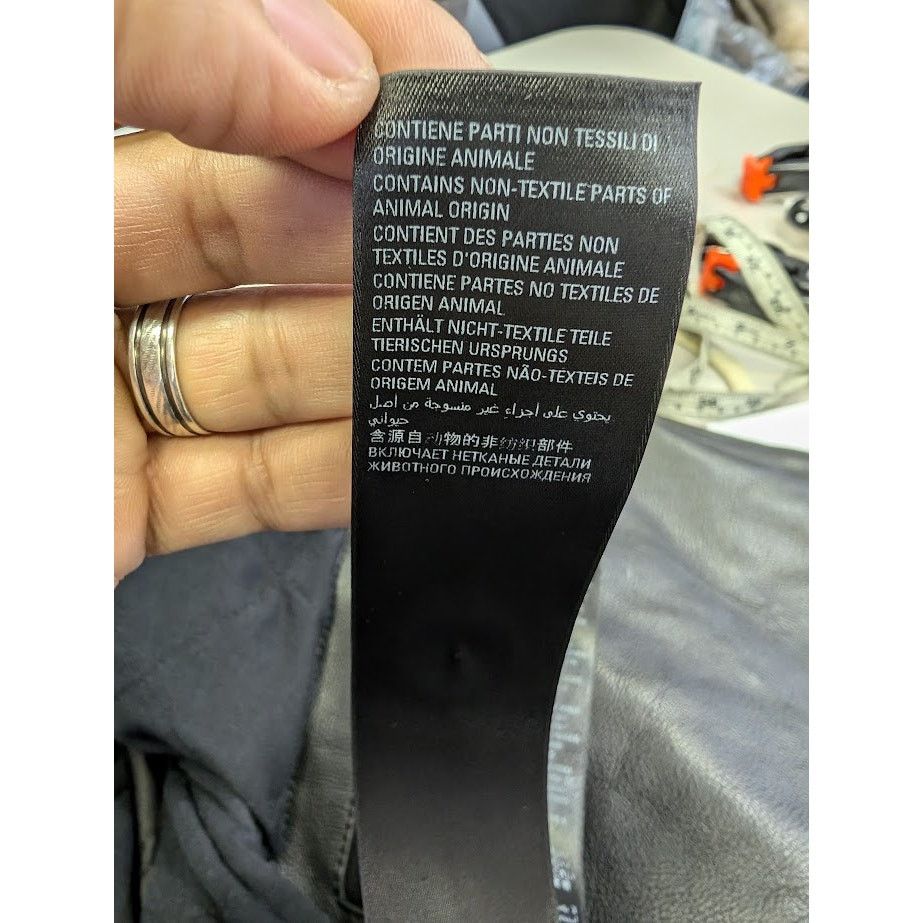 Balenciaga o1rshd1 Leather Sleeve Shearling Fleece Jacket in Black Size US XS / EU 42 / 0 - 23 Thumbnail