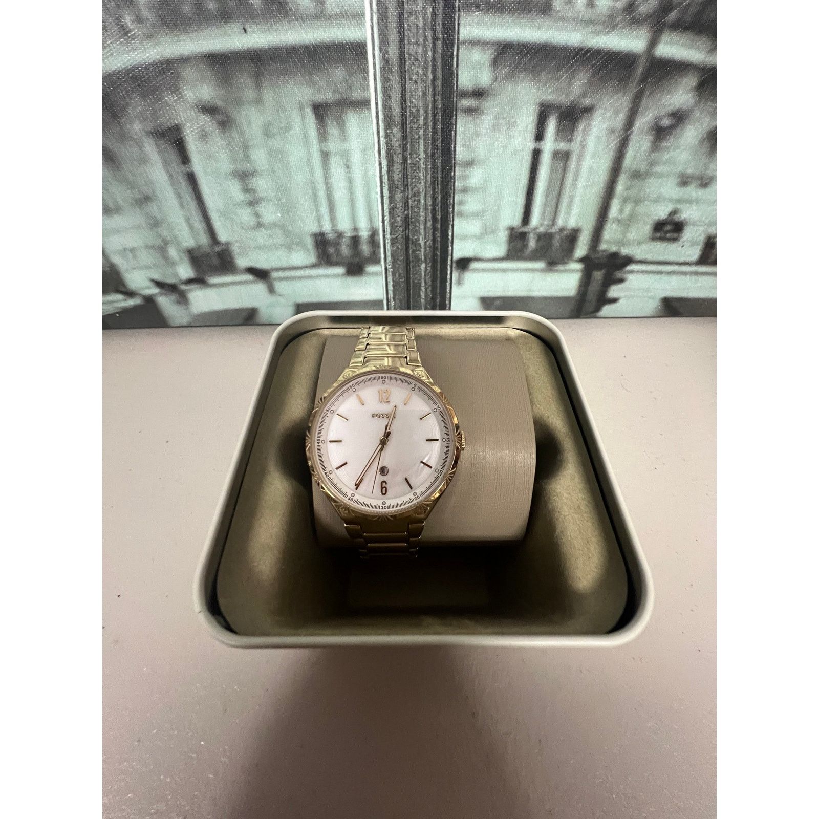 Fossil Fossil BQ3740 Ashtyn Date Gold-Tone Stainless Steel Watch Size ONE SIZE - 3 Thumbnail