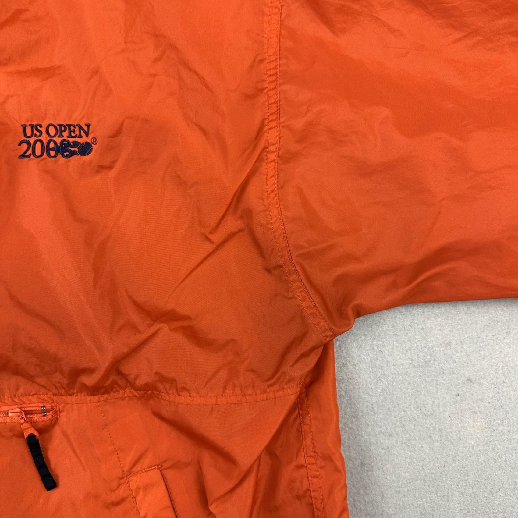 Vintage VINTAGE US Open 2006 Jacket Men XL Tennis Pullover Windbreaker Gear For Sports XL Orange Windbreaker Pockets 1/4 Zip Mens Size US XL / EU 56 / 4 - 6 Thumbnail