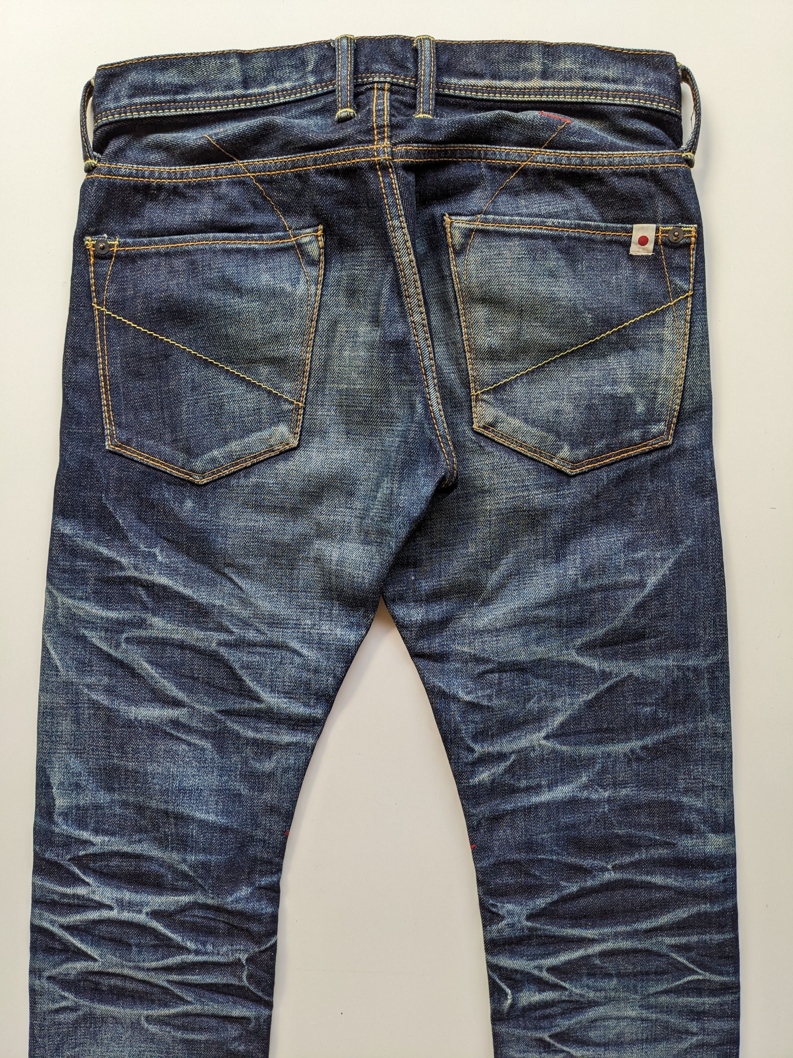 Japanese Brand Deeta faded clawmark indigo jeans Size US 30 / EU 46 - 5 Thumbnail