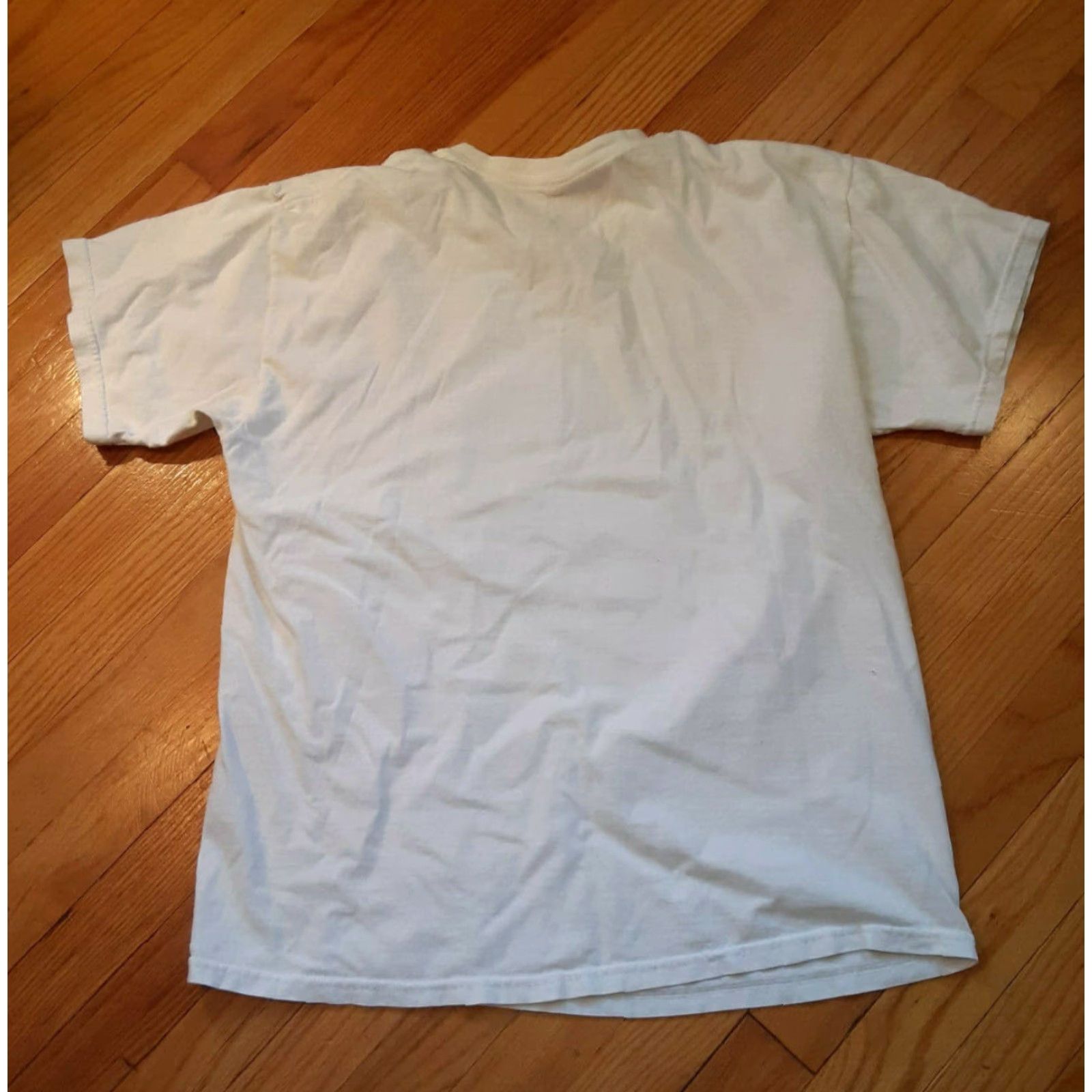 Gildan VINTAGE Blumpkin dirty funny tshirt Gildan size Large Mens White Short Sleeve Graphic T-Shirt 26in long 20in pit to pit Funny Size US L / EU 52-54 / 3 - 3 Thumbnail