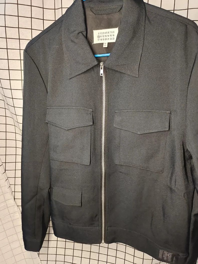Maison Margiela Maison Margiela Maison Margiela Black Zip Jacket for Men-2 Size US L / EU 52-54 / 3 - 1 Thumbnail