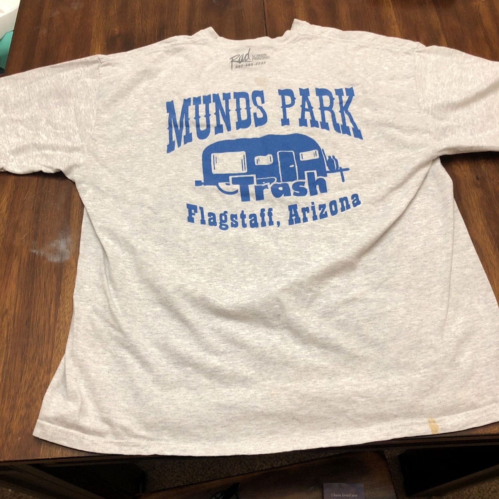 Gildan Munds Park Trash Flagstaff Az T Shirt Front And Back XL Classic Mens Short Sleeve Gray Gildan Regular T-Shirt Size US XL / EU 56 / 4 - 5 Thumbnail