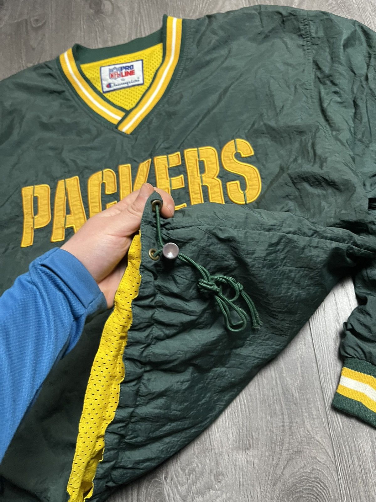 Champion Vintage 90s Champion Green Bay Packers Reversibl Windbreaker Size US L / EU 52-54 / 3 - 3 Thumbnail