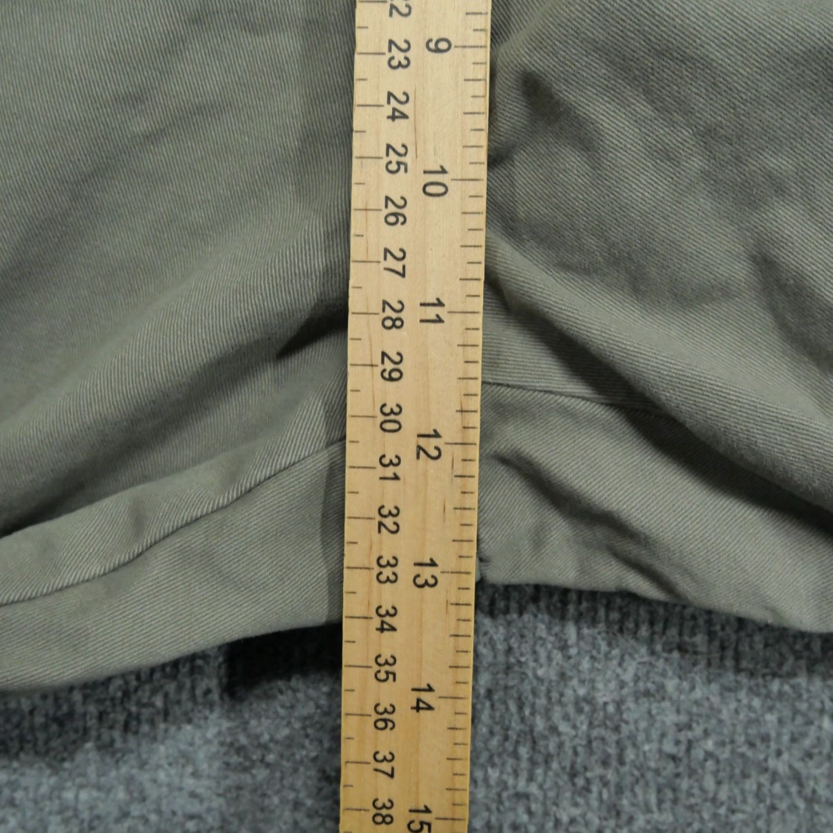 Brooks Brothers Samuel Windsor Pants Mens 36S 34x28 Pleated Chino Cotton Brown Green Size US 34 / EU 50 - 6 Thumbnail