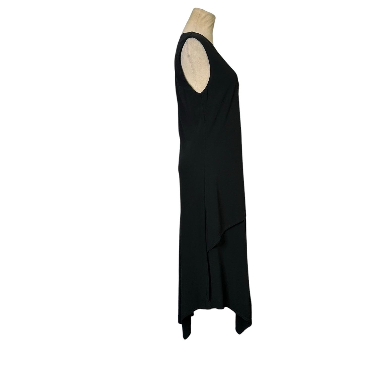 DKNY DKNY black overlay asymmetrical midi dress size Medium Size M / US 6-8 / IT 42-44 - 6 Thumbnail