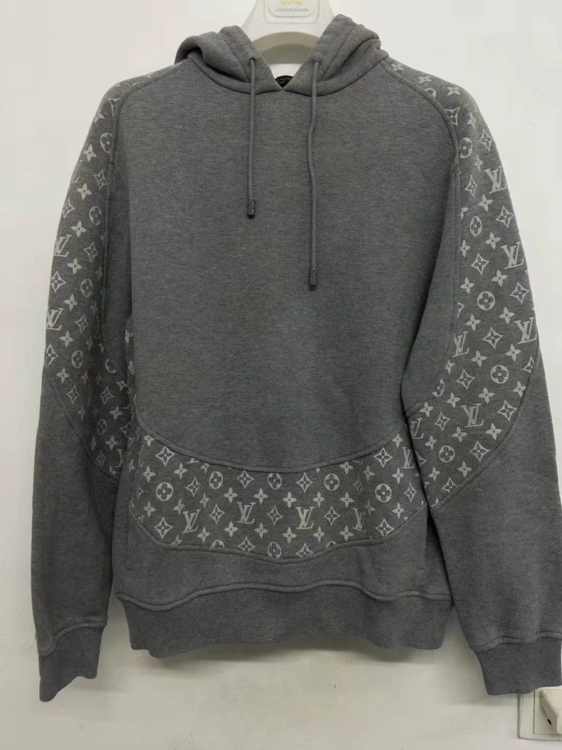 Louis Vuitton Grey Circumferential Cut Hoodie