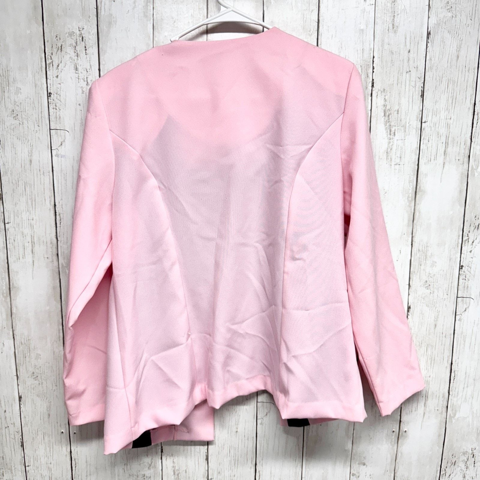 Vintage Vtg Olivia Matthews Jacket Size 14P Light Pink Navy Blazer Size XL / US 12-14 / IT 48-50 - 9 Thumbnail