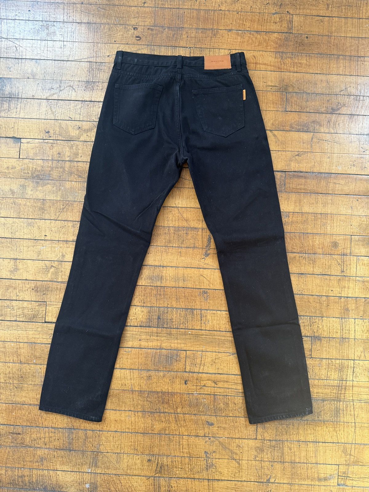 Sandro Sandro Etroit Black Denim Slim Size US 29 - 4 Thumbnail