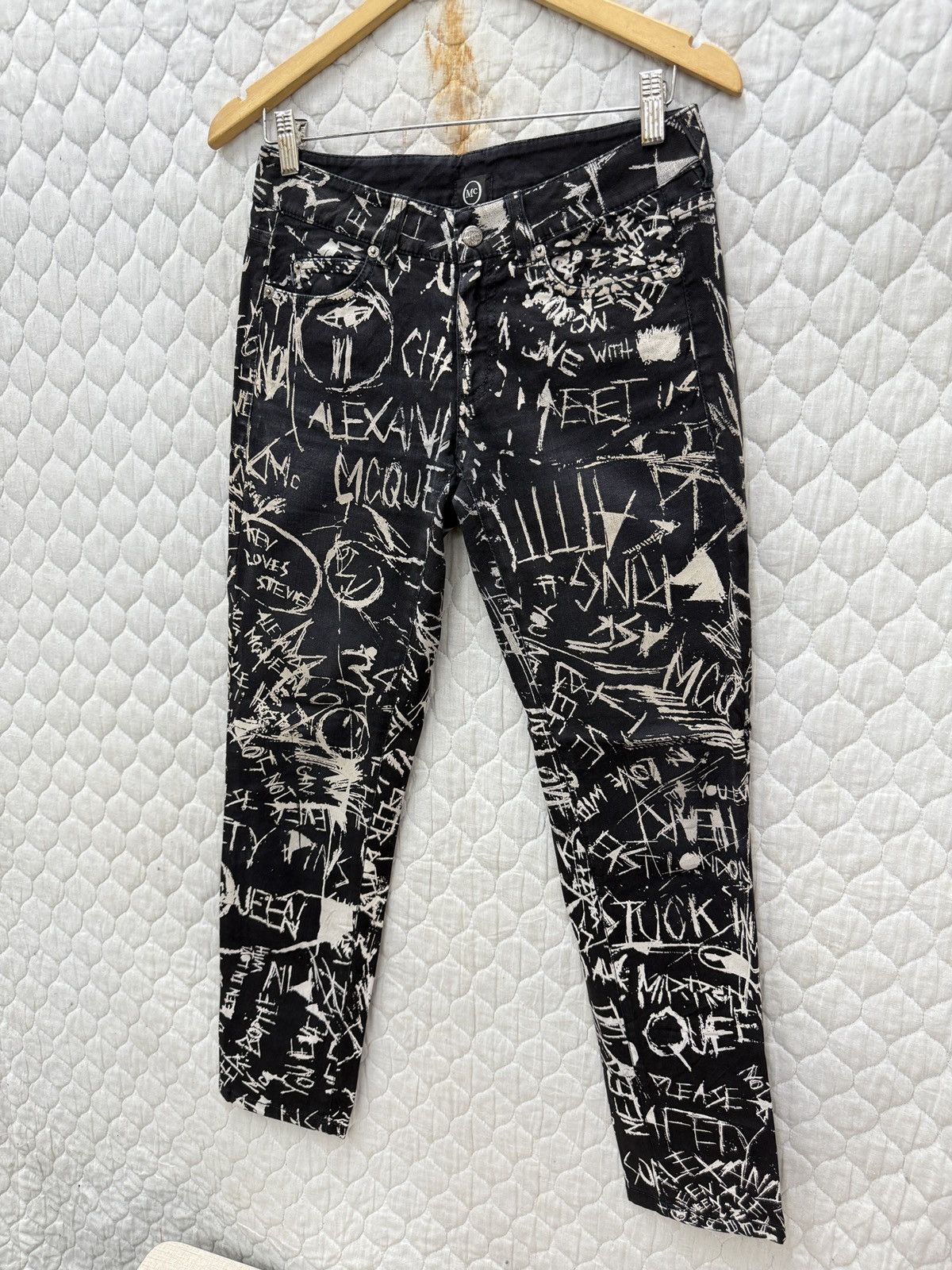 Alexander McQueen 🔥🔥🔥ARCHIVE ALEXANDER MCQUEEN PUNK PANTS Size US 29 - 3 Thumbnail