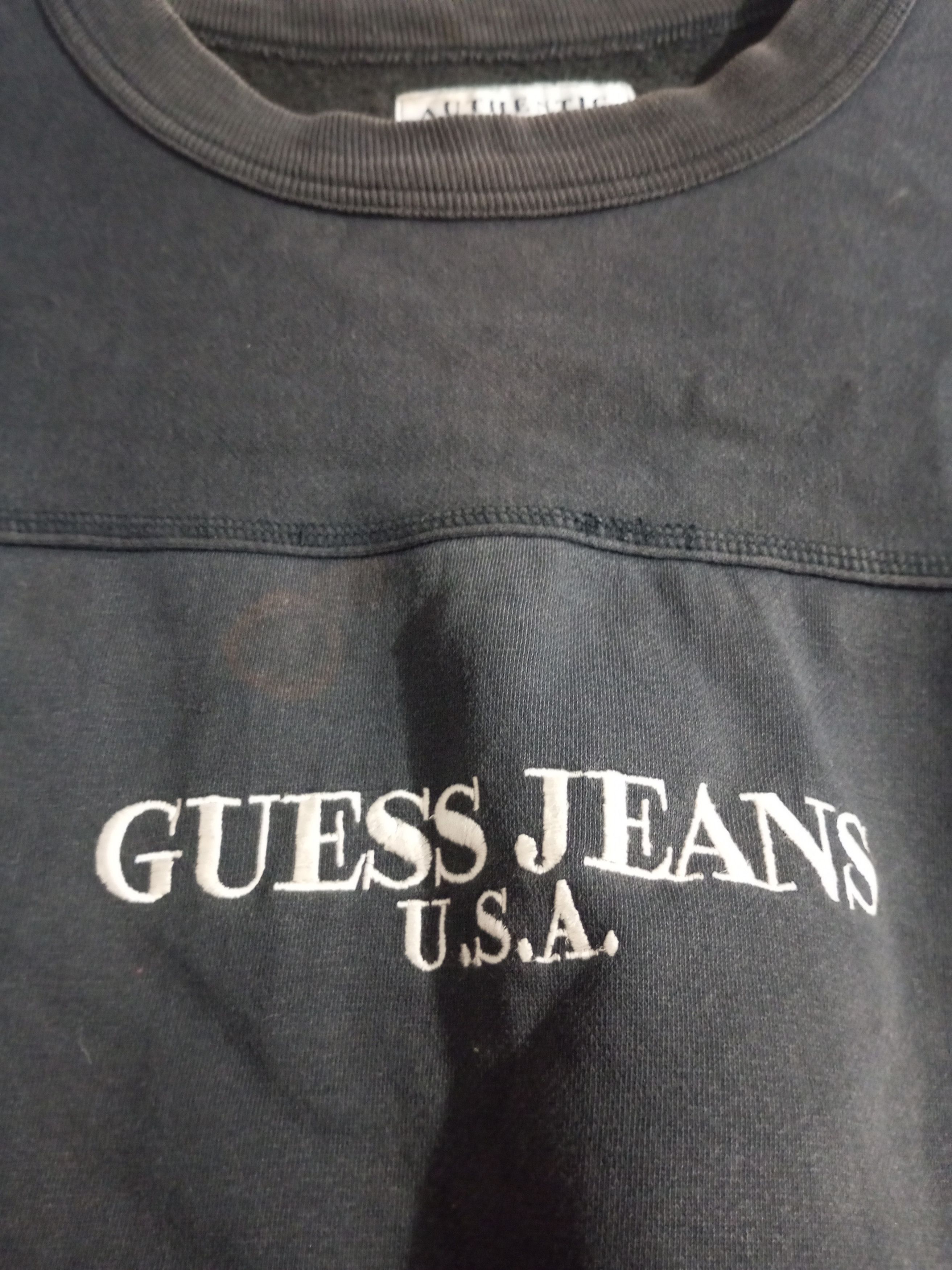 Other Vintage worn guess sun fadded distressed sweatshirt Size US L / EU 52-54 / 3 - 5 Thumbnail