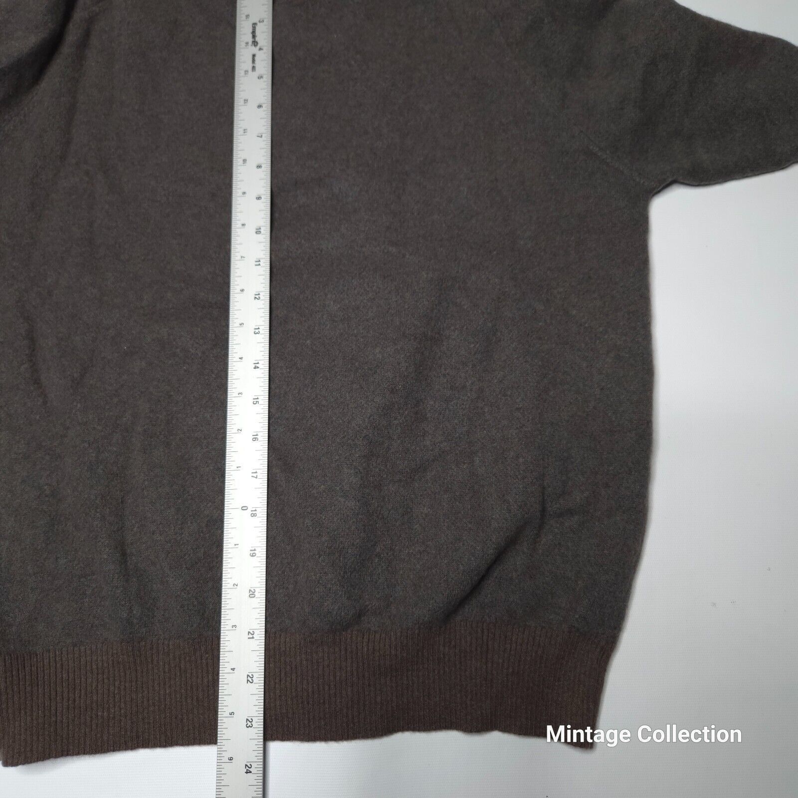 Luciano Barbera LUCIANO BARBERA GRAY 1/4 ZIP ASHMERE SWEATER MADE IN ITALY Size US L / EU 52-54 / 3 - 11 Thumbnail
