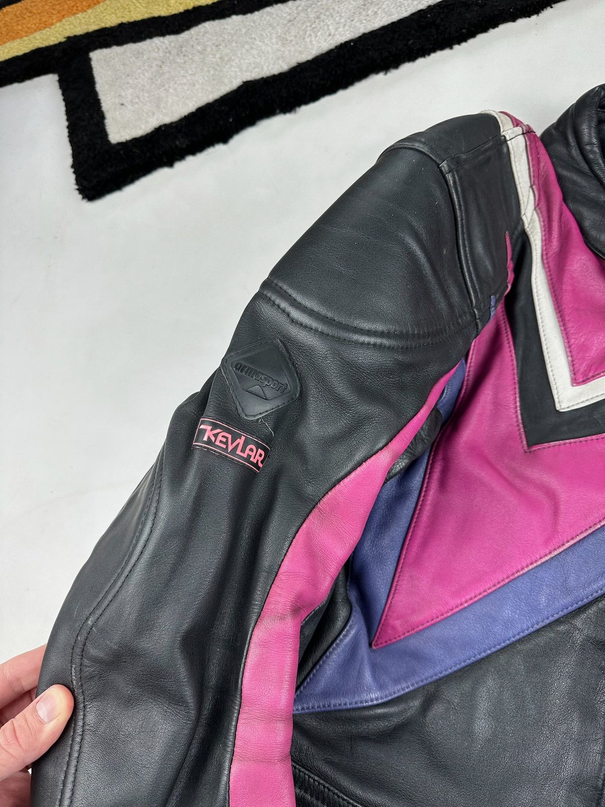 Dainese VINTAGE LEATHER JACKET MOTO RACING NASCAR DAINESE STYLE Size US M / EU 48-50 / 2 - 16 Thumbnail