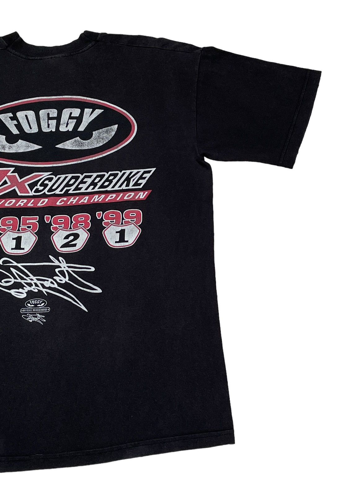 Vintage Vintage Motorcycle Racer Carl Fogarty T-Shirt 1999s Size US M / EU 48-50 / 2 - 6 Thumbnail