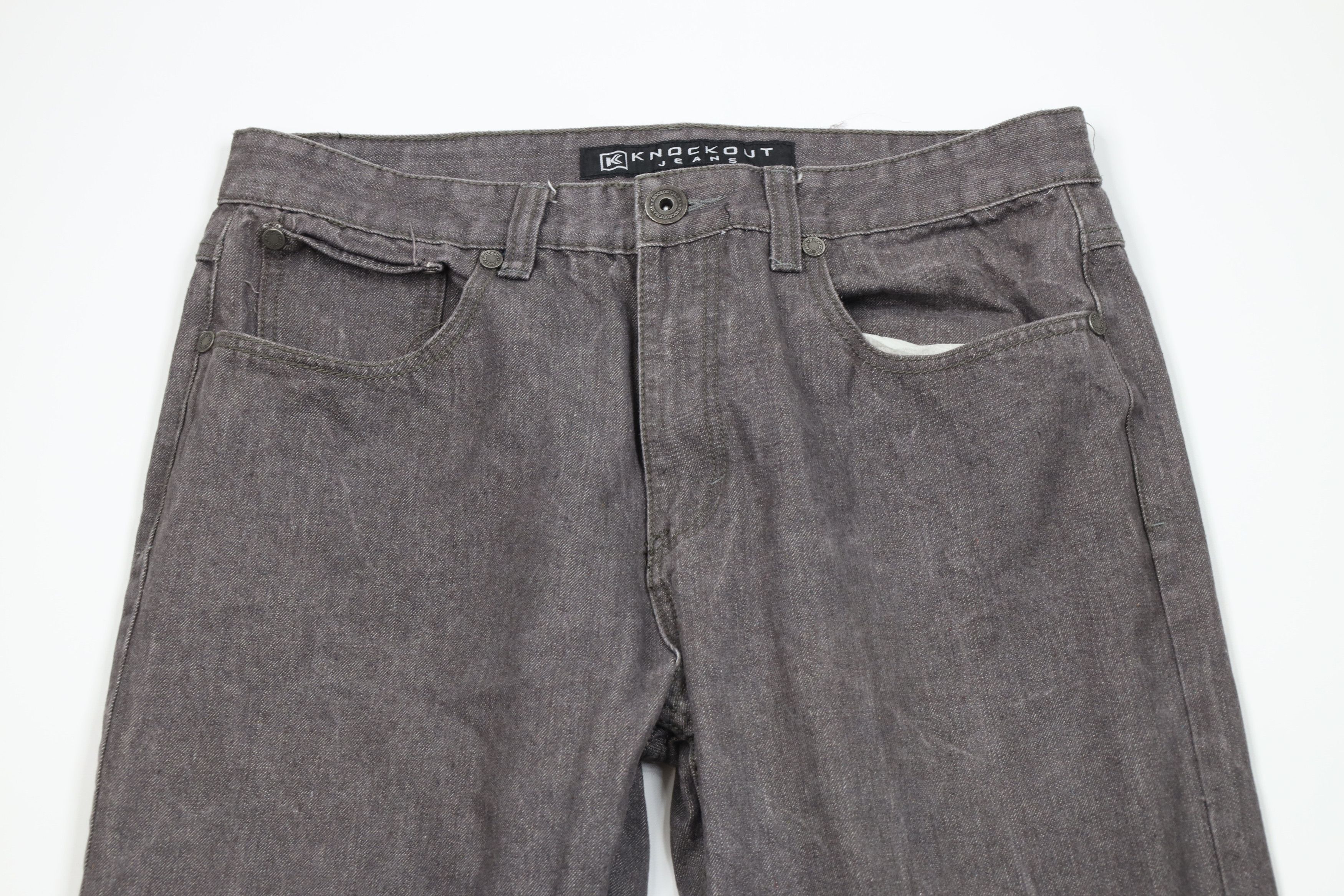 Vintage Vintage 90s Y2K Streetwear Fit Wide Leg Denim Jeans Gray Size US 36 / EU 52 - 2 Thumbnail