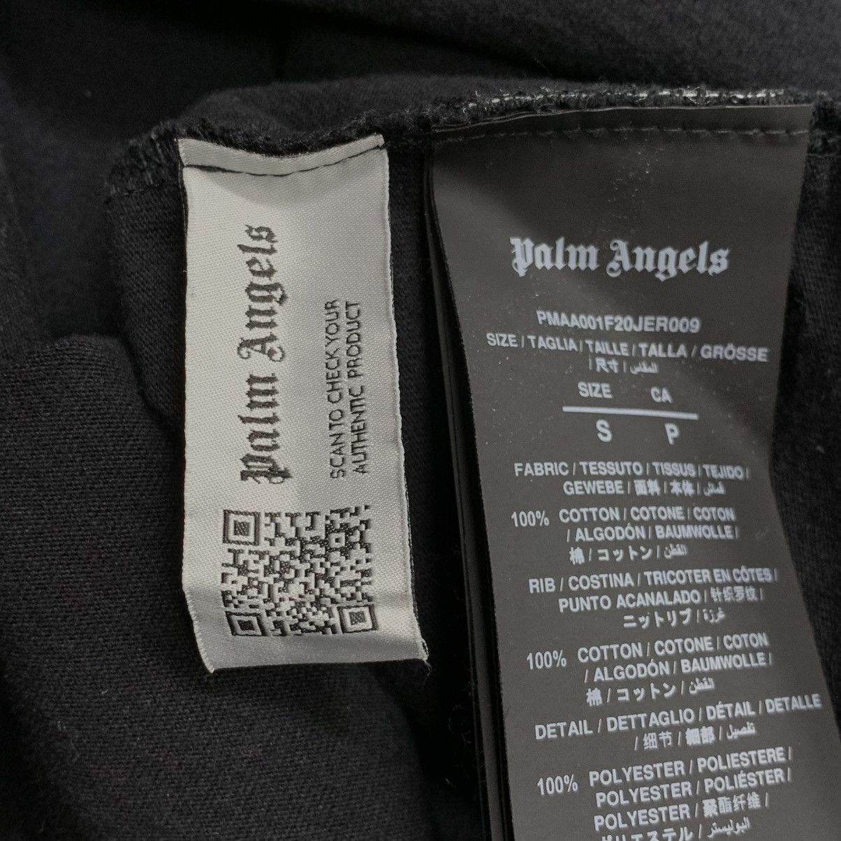 Palm Angels Palm Angels Small Tee New Folk Black T-Shirt Size US S / EU 44-46 / 1 - 5 Thumbnail