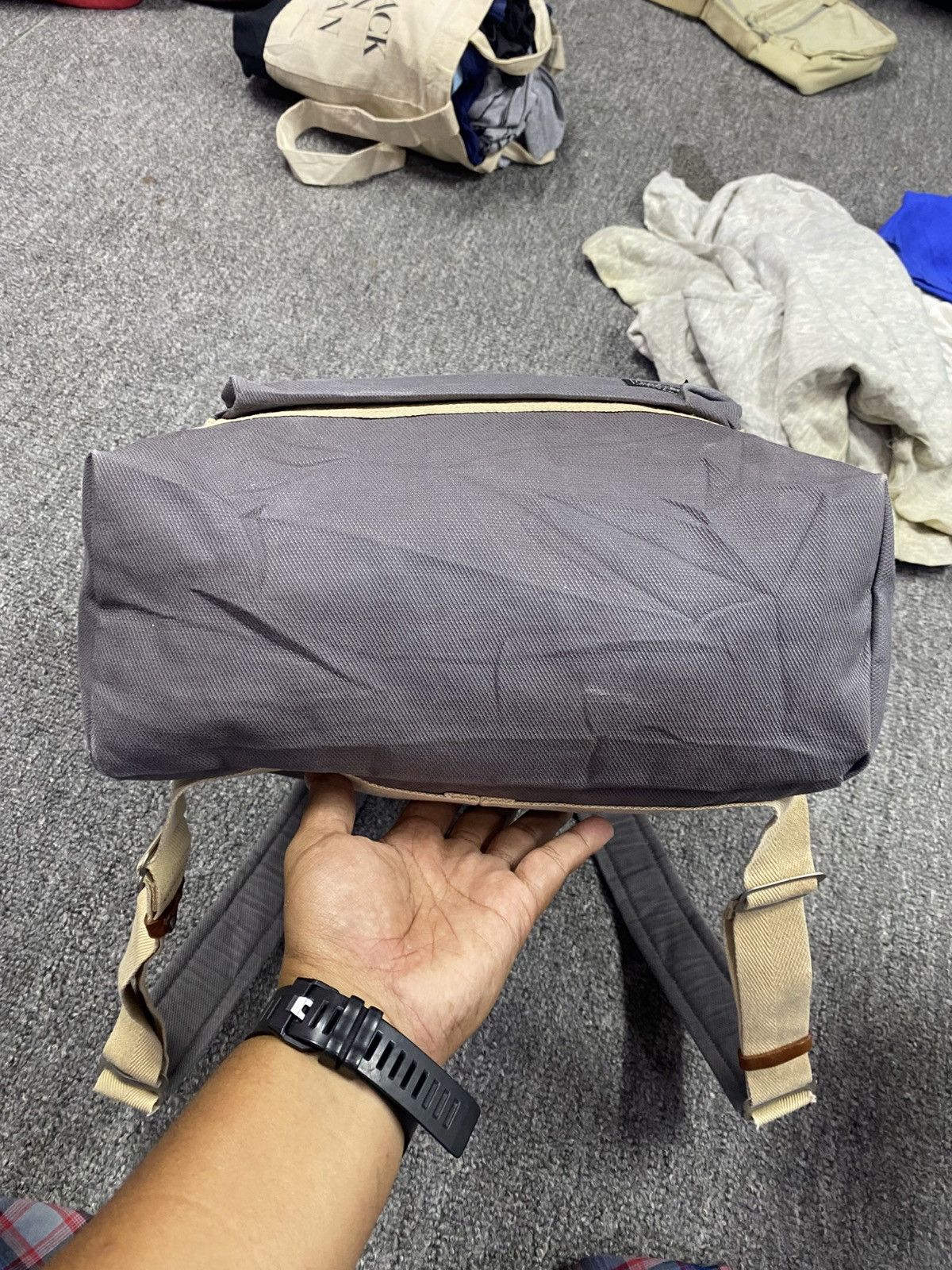 Porter PORTER Yoshida & Co Tokyo Japan Grey Canvas Casual Daypack Size ONE SIZE - 6 Thumbnail