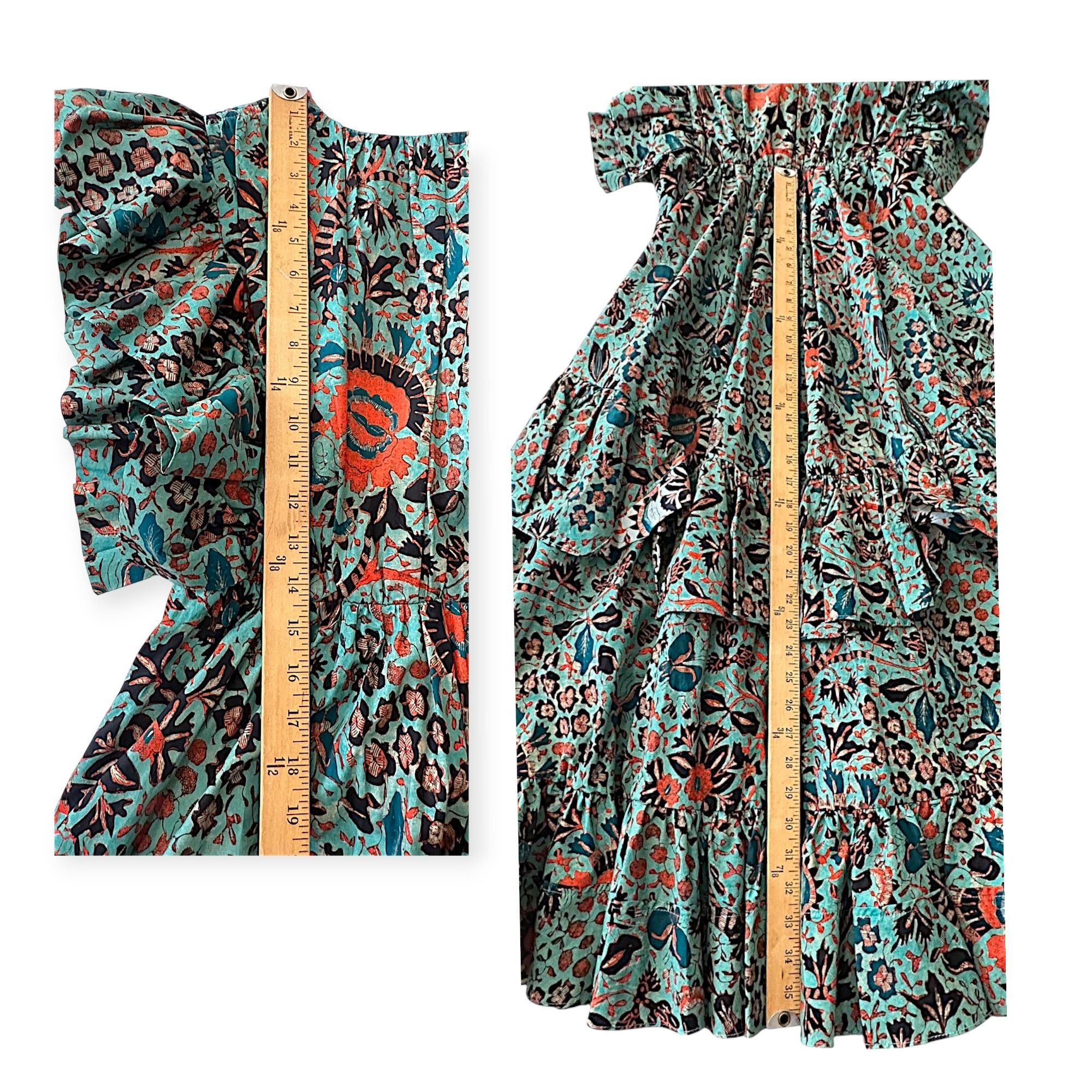 Ulla Johnson Ulla Johnson Delila Dress Jade Floral Print Cotton Midi Size Size S / US 4 / IT 40 - 13 Thumbnail