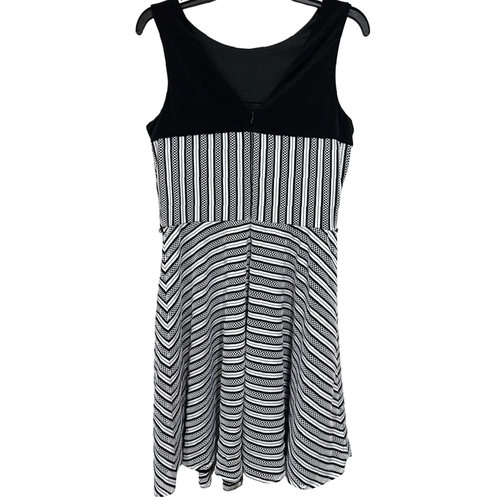 Vintage VINTAGE Danny & Nicole Dress Womens 10 Striped Fit Flare Sleeveless Midi Office Retro Size L / US 10 / IT 46 - 3 Thumbnail