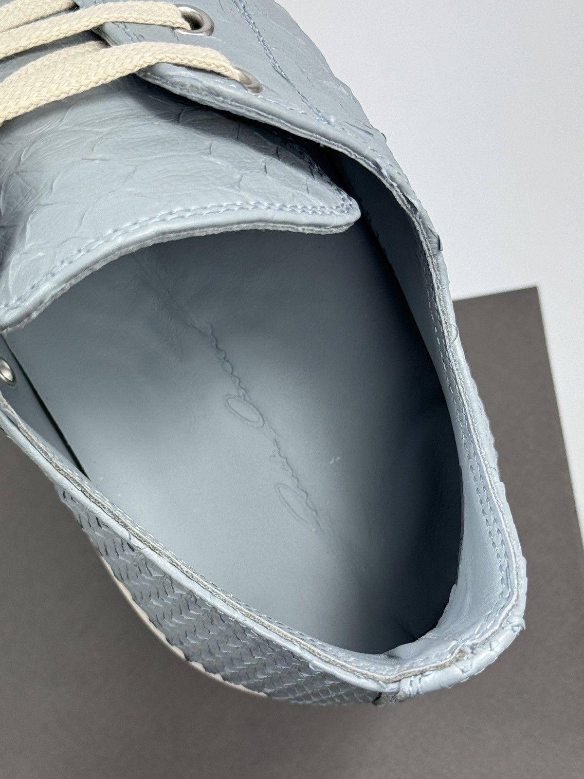Rick Owens PYTHON LOW TOP SNEAKERS (RARE) Size US 11 / EU 44 - 7 Thumbnail