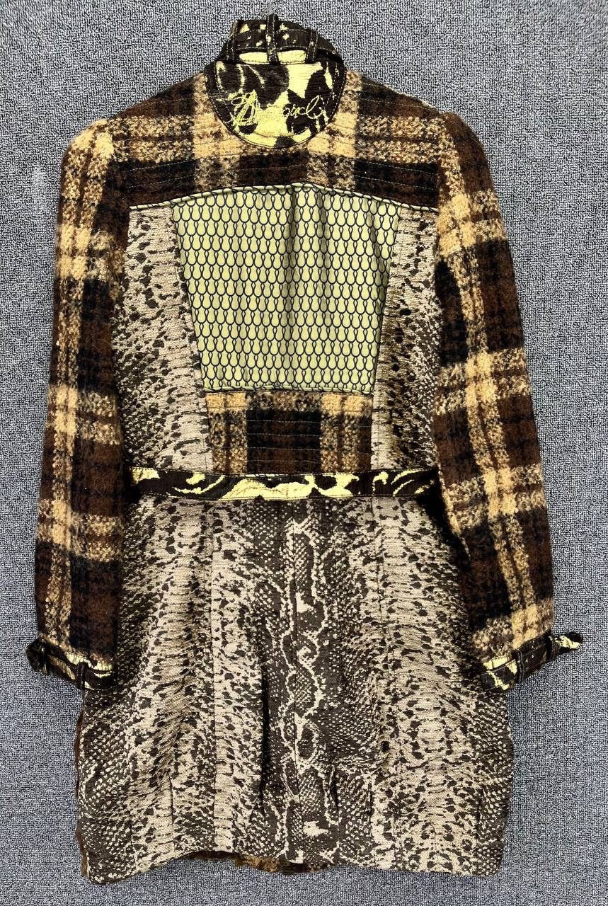 Desigual Vintage Desigual Cobra Wool Long Jacket Size XS / US 0-2 / IT 36-38 - 9 Thumbnail