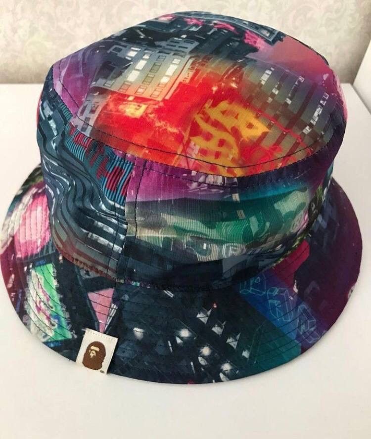 Bape Bape Neon Tokyo Bucket Hat SS20 Size: OS Size ONE SIZE - 2 Thumbnail