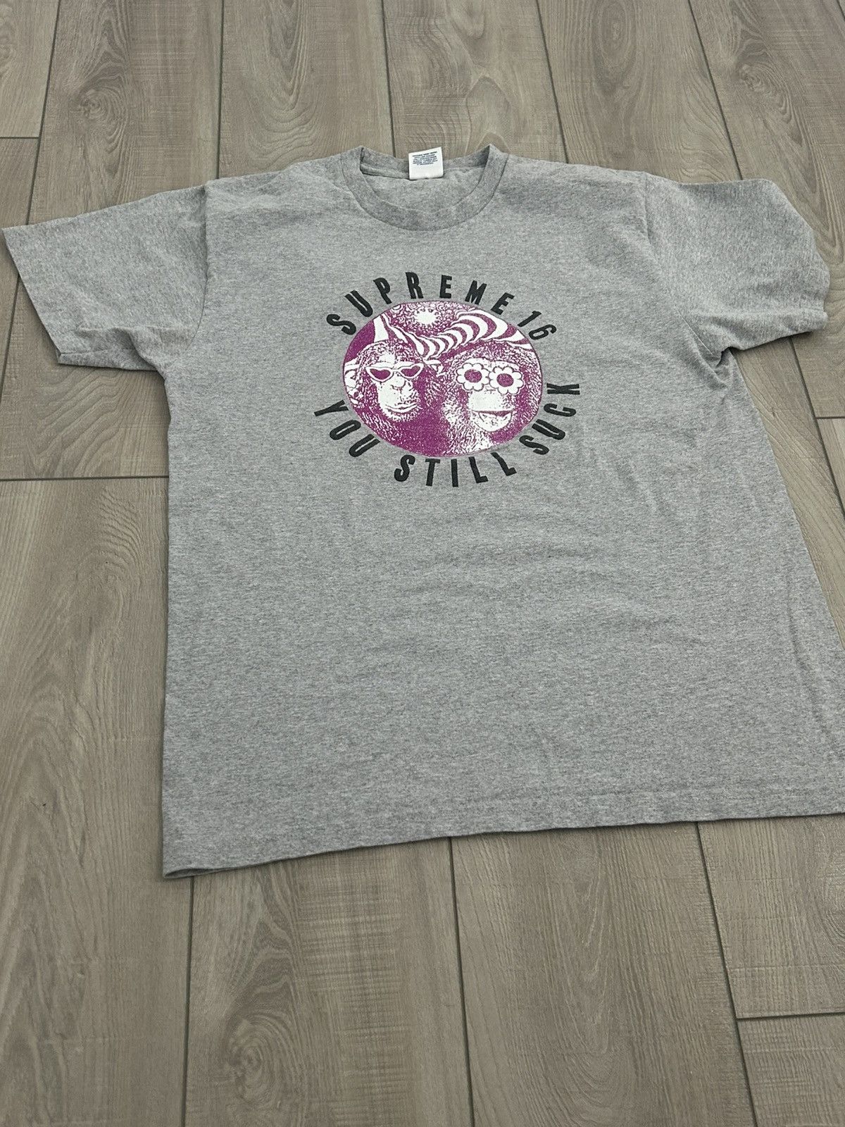 Supreme Supreme You still suck shirt Grey Size Large Size US L / EU 52-54 / 3 - 1 Thumbnail