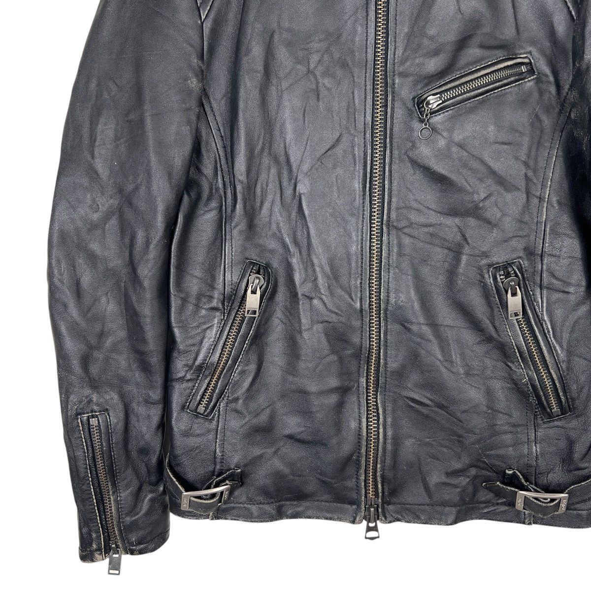 JACKROSE 💥 JACKROSE LEATHER MOTO RIDER JACKET Size US M / EU 48-50 / 2 - 6 Thumbnail