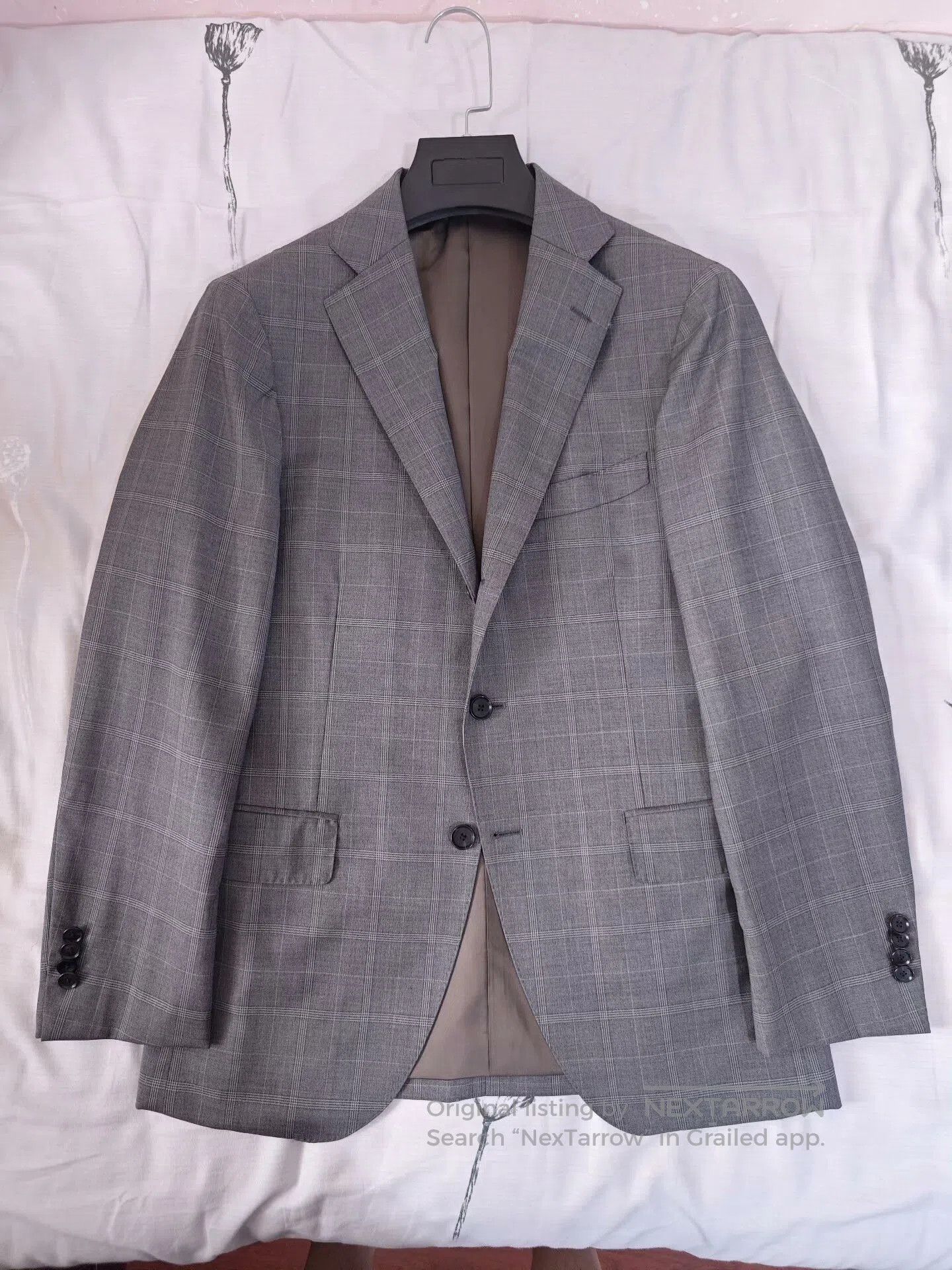 Japanese Brand Italian Custom Gray Wool Blend Suit. Size US S / EU 44-46 / 1 - 5 Thumbnail