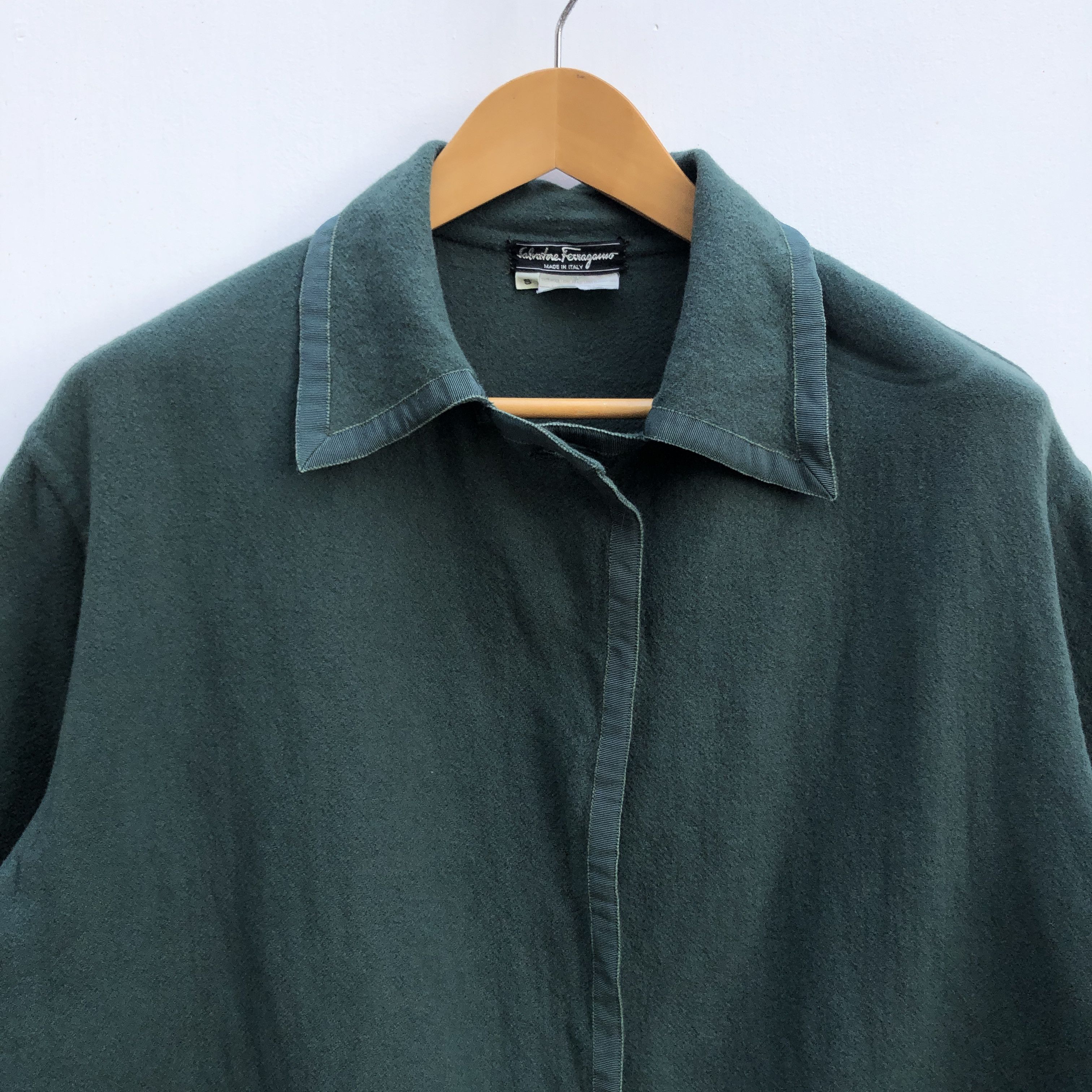 Salvatore Ferragamo 90s Vintage SALVATORE FERRAGAMO Wool Jacket #1021-35 Size US M / EU 48-50 / 2 - 3 Thumbnail