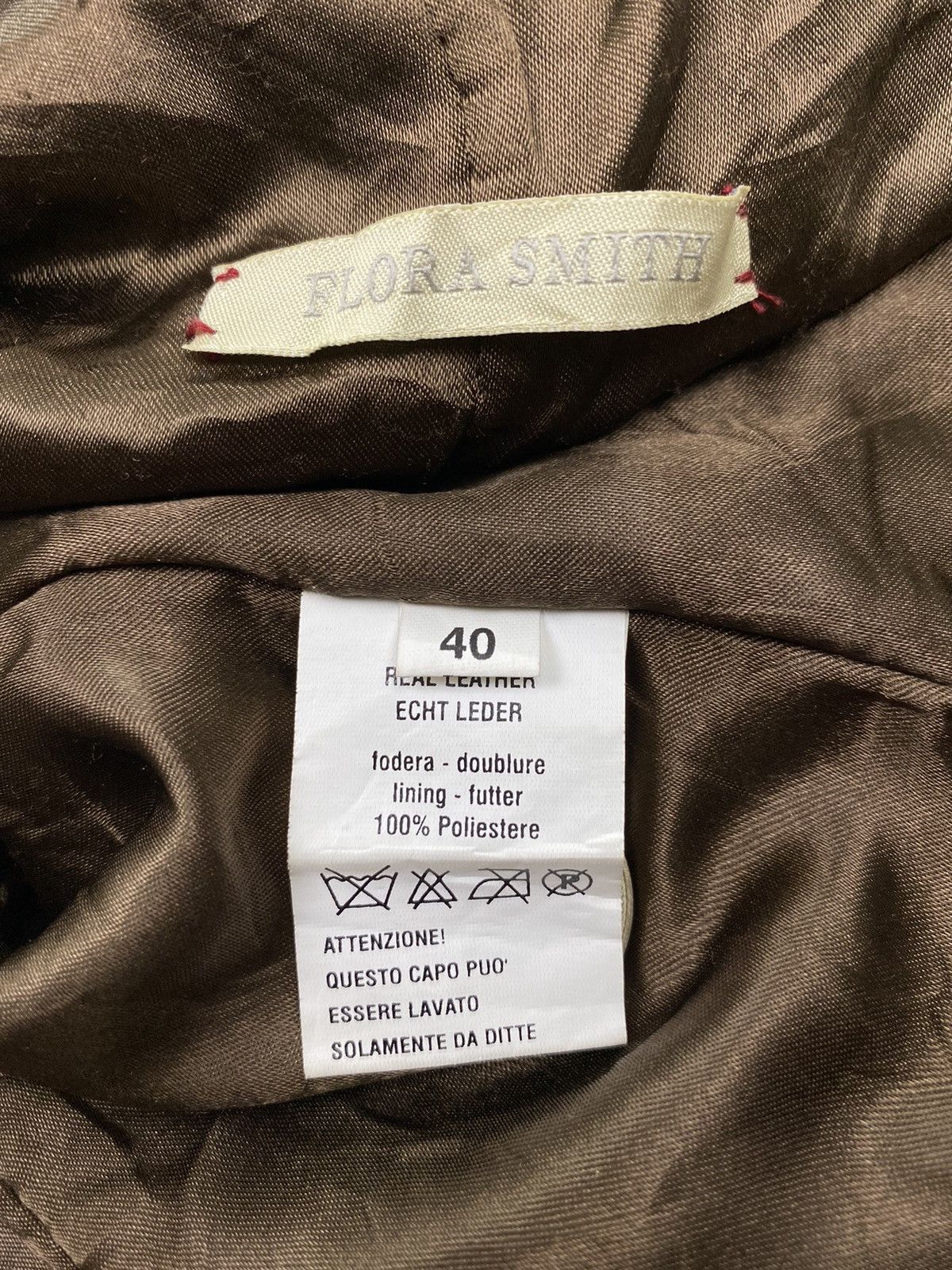 Japanese Brand Flora Smith Leather Coat Size XS / US 0-2 / IT 36-38 - 10 Thumbnail
